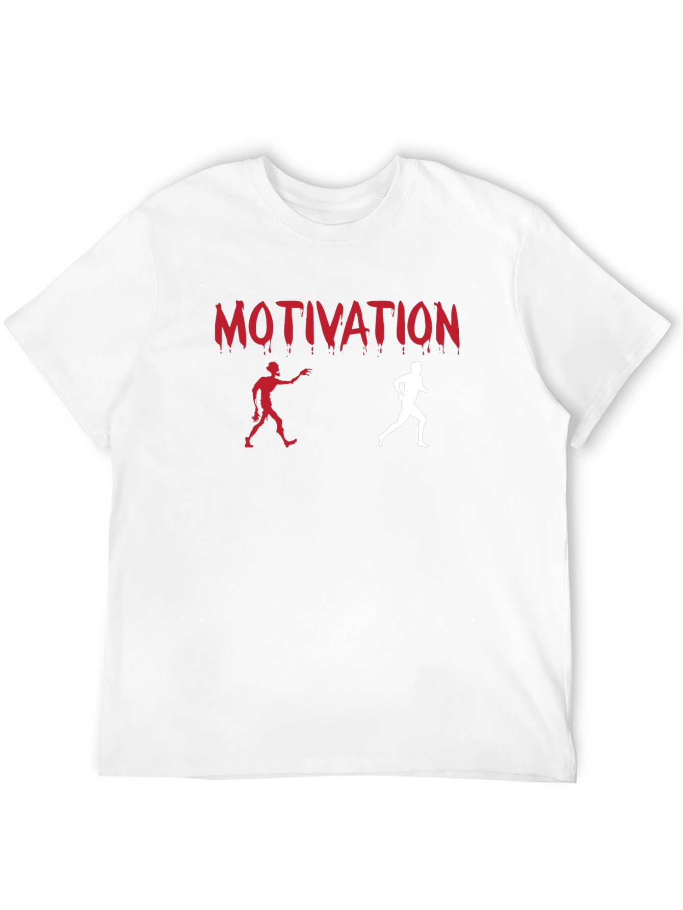 Motivational Zombie Run Black T-Shirt