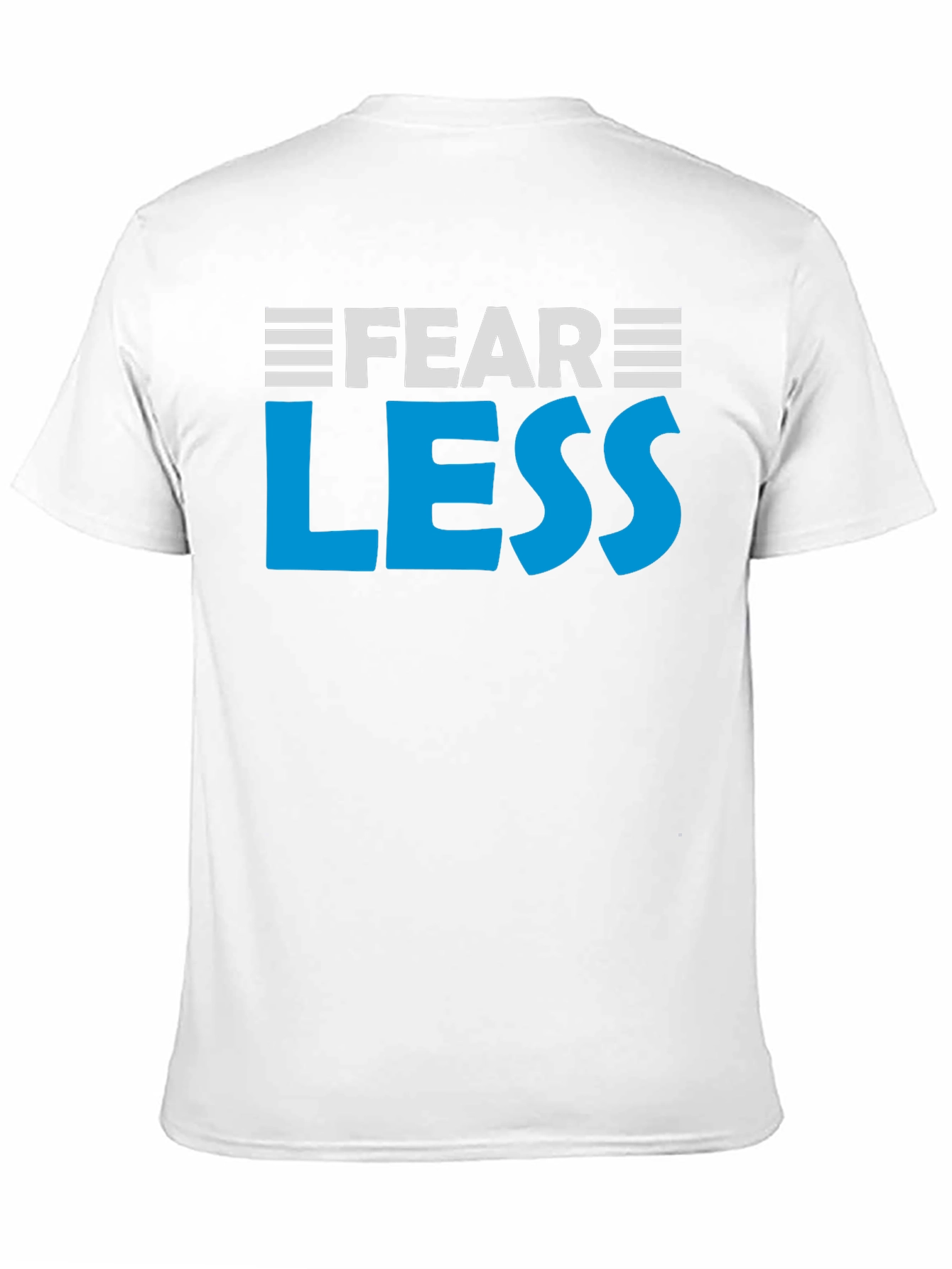 Fear Less Graphic Tee - Motivational Black T-Shirt