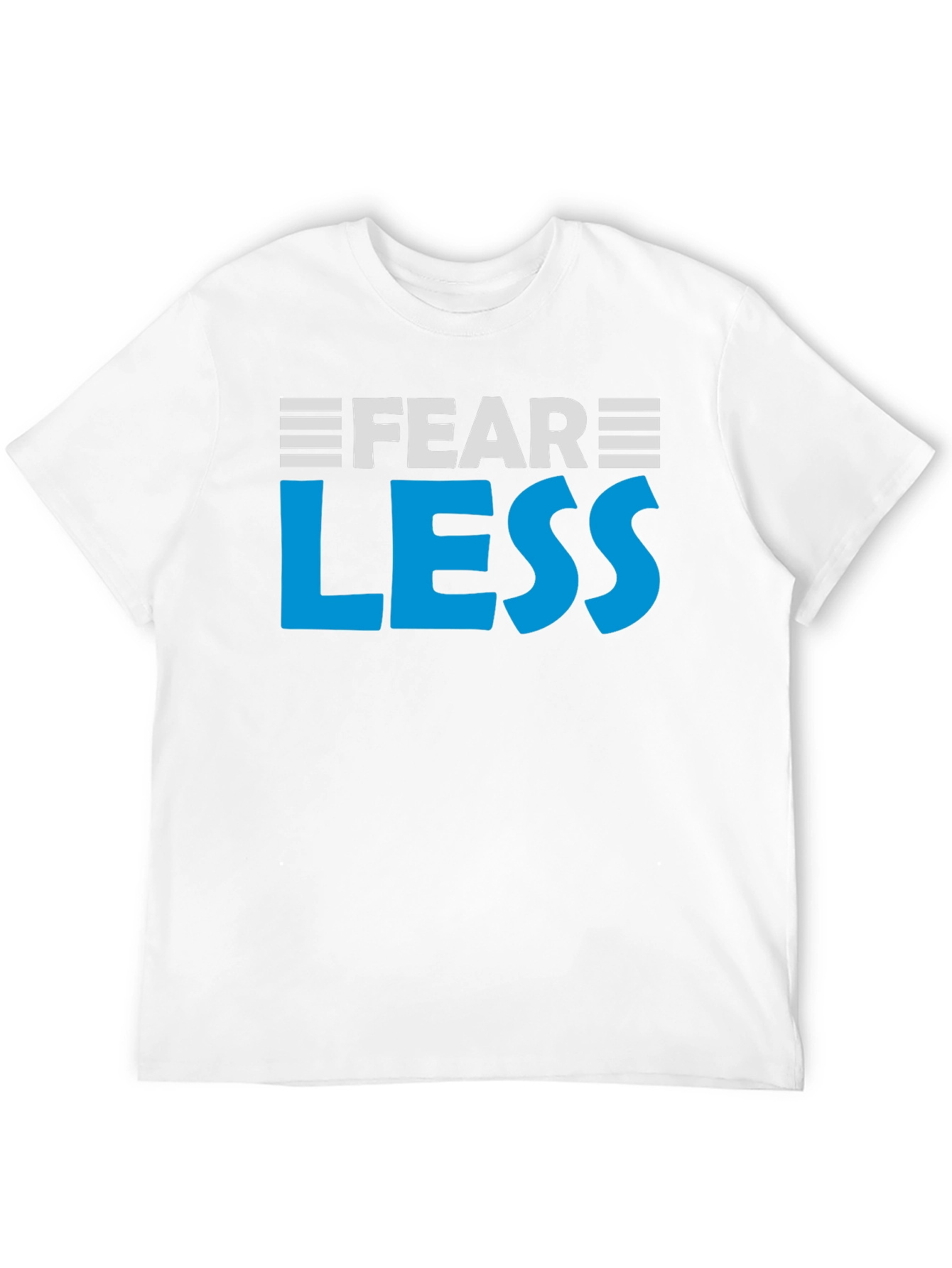 Fear Less Graphic Tee - Motivational Black T-Shirt
