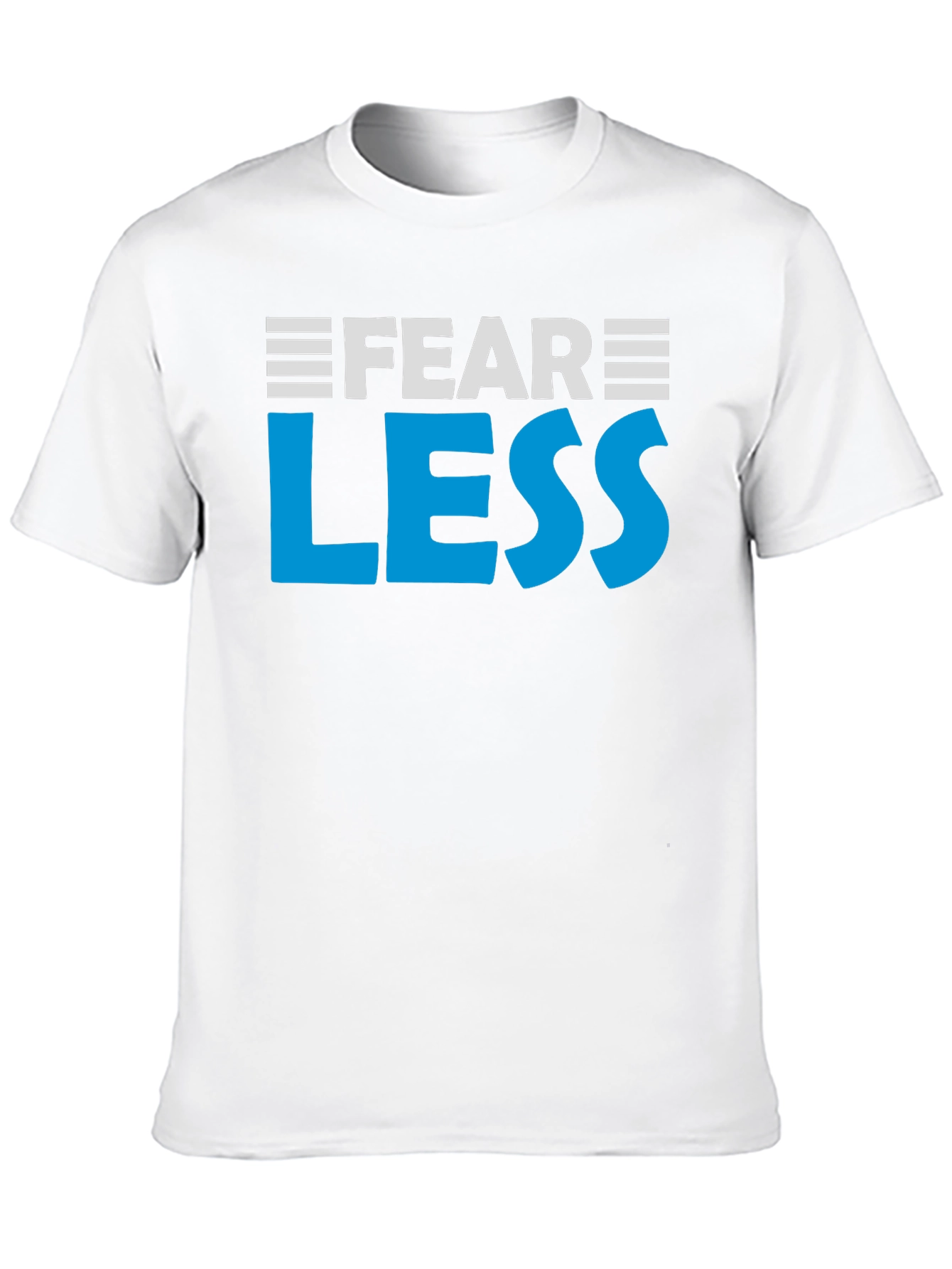 Fear Less Graphic Tee - Motivational Black T-Shirt