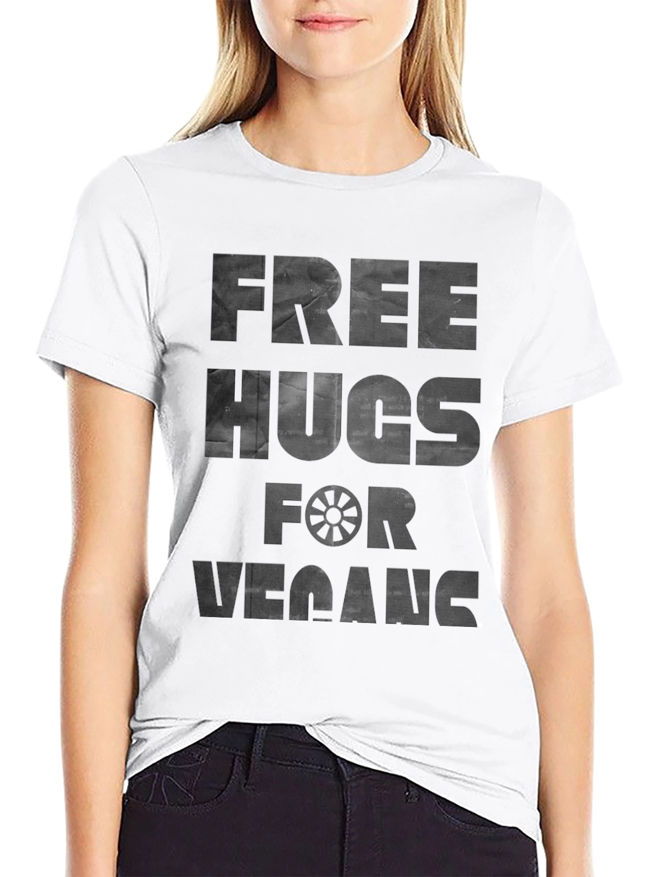 Vegan Free Hugs Black T-Shirt