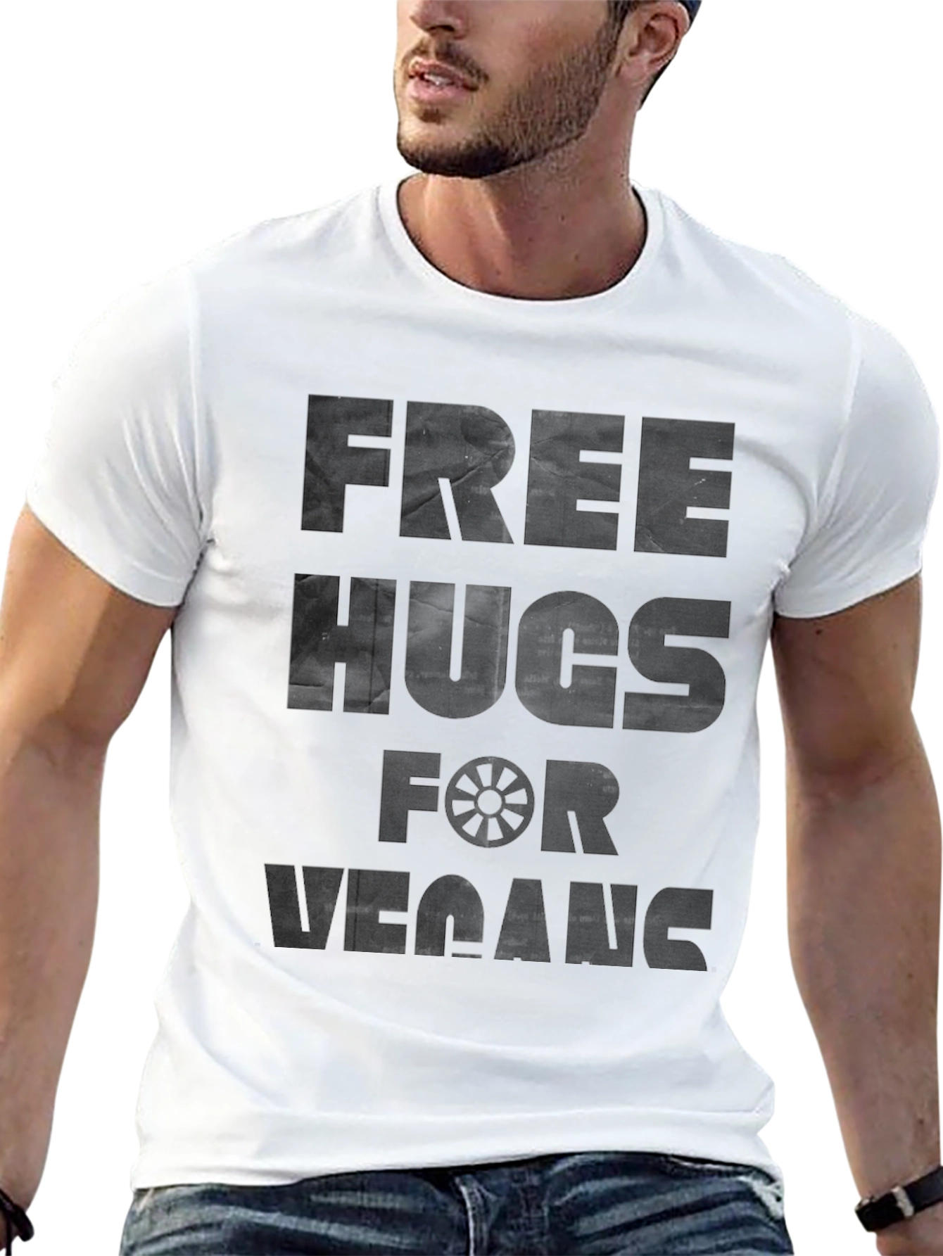 Vegan Free Hugs Black T-Shirt