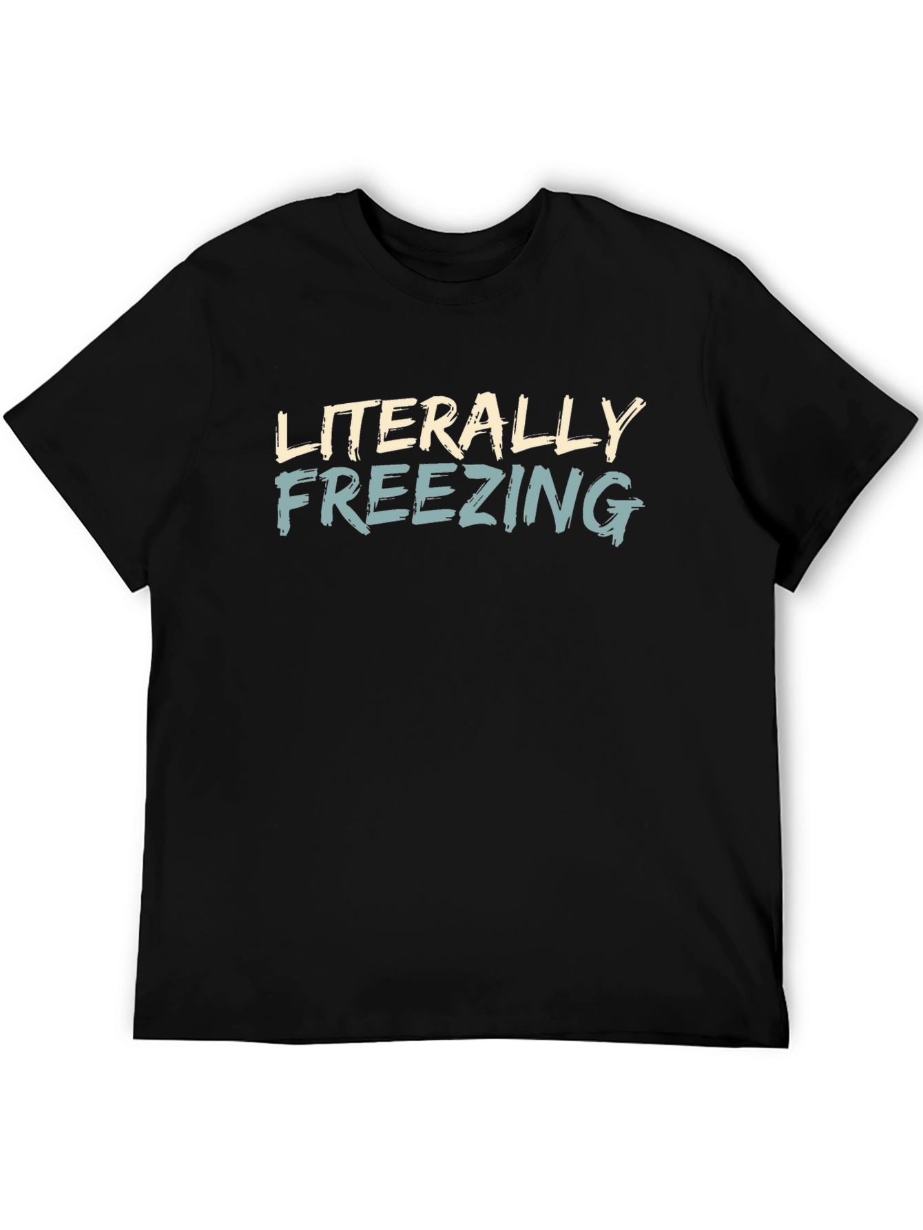 Literally Freezing Graphic T-Shirt - Black