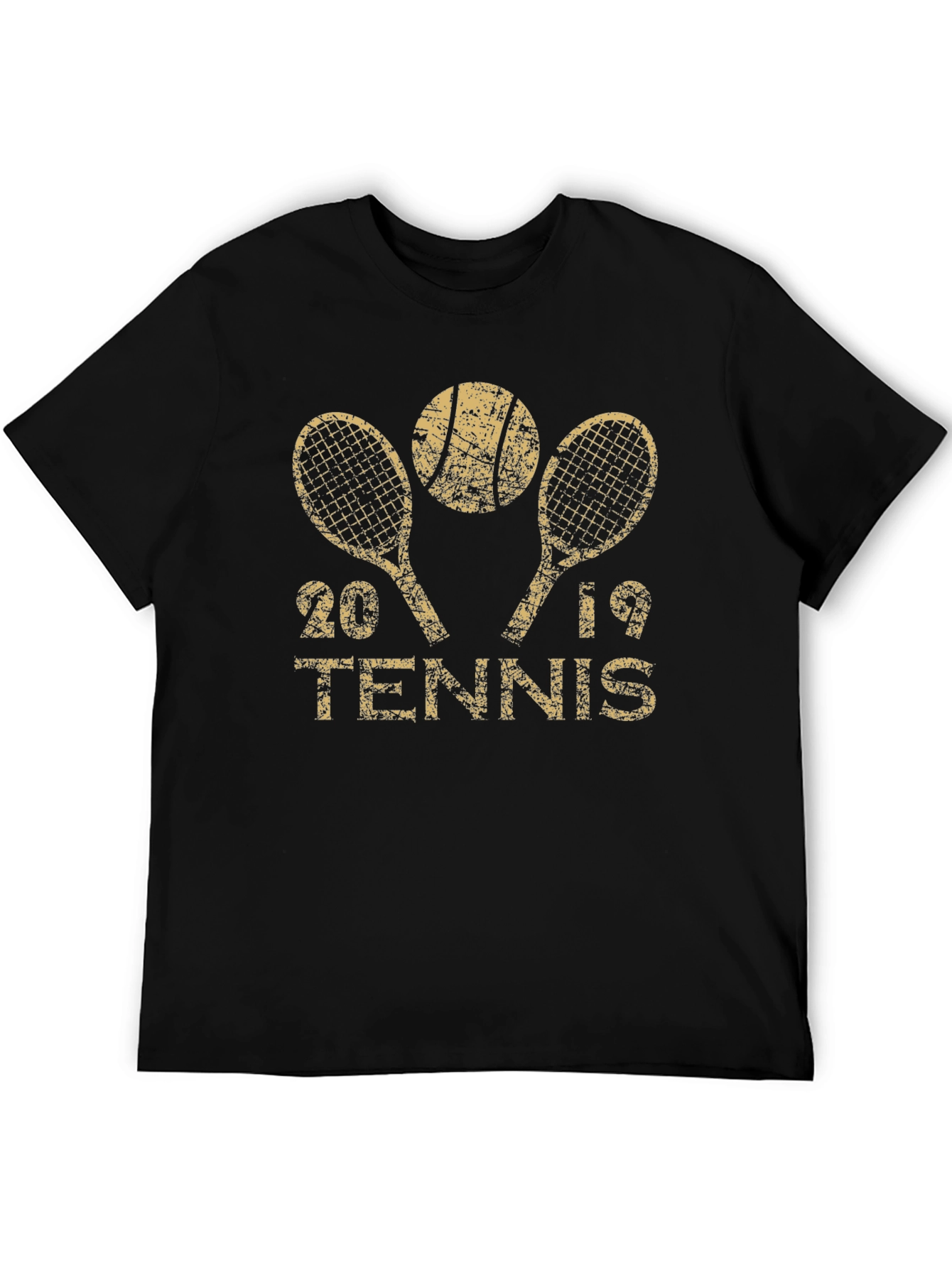 2019 Tennis Black T-Shirt