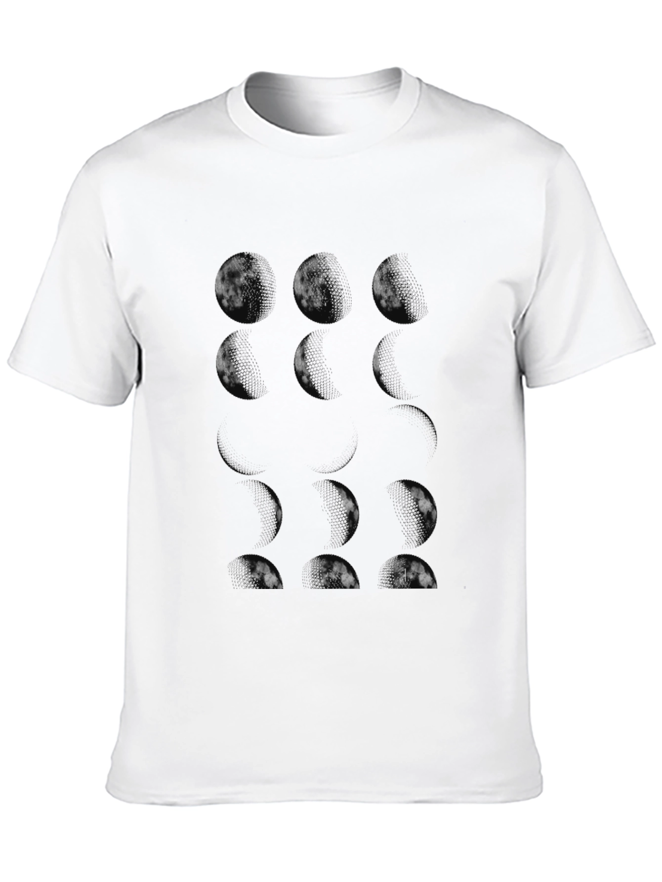 Black Graphic Tee - Minimalist Circle Design