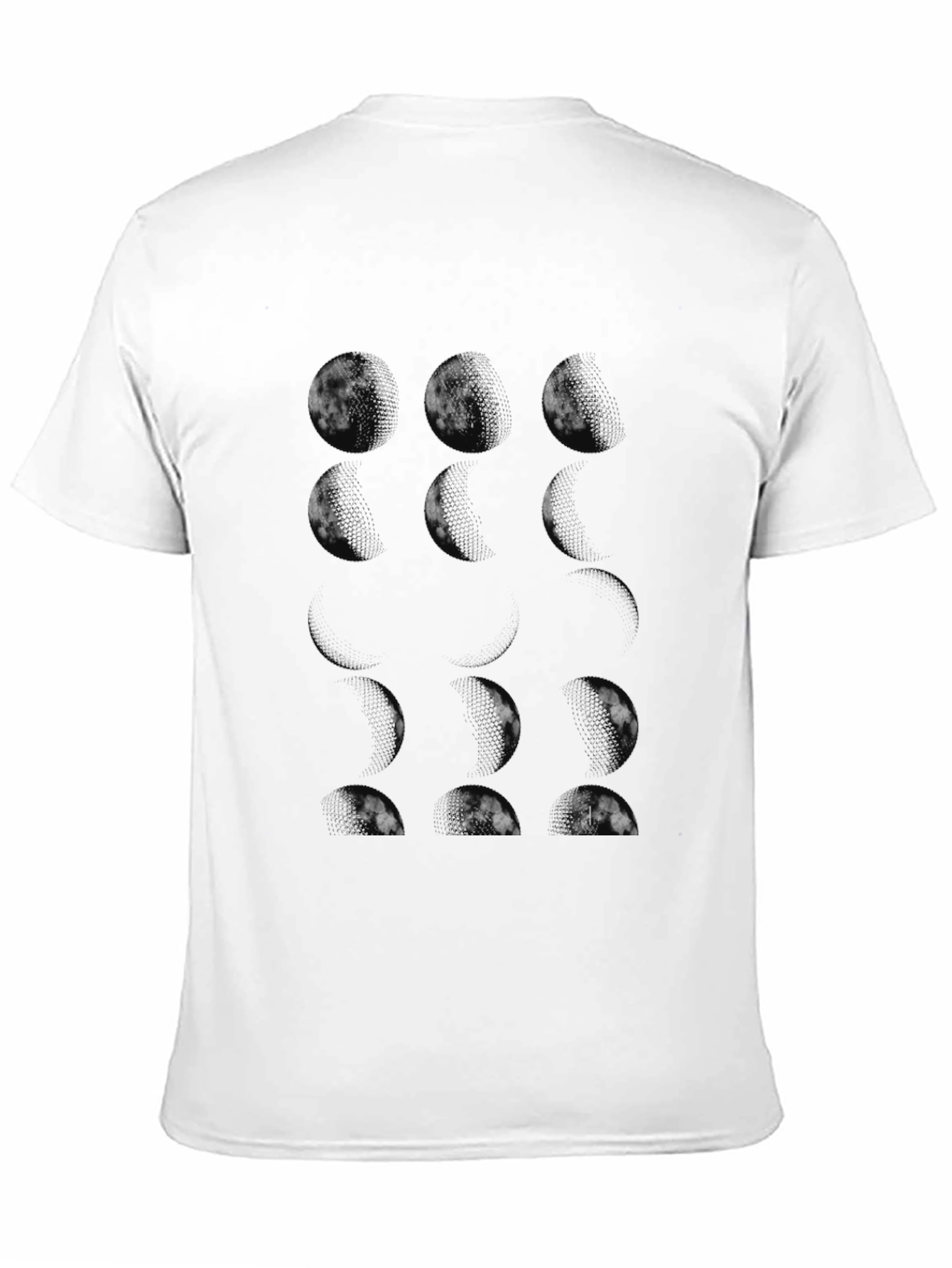 Black Graphic Tee - Minimalist Circle Design