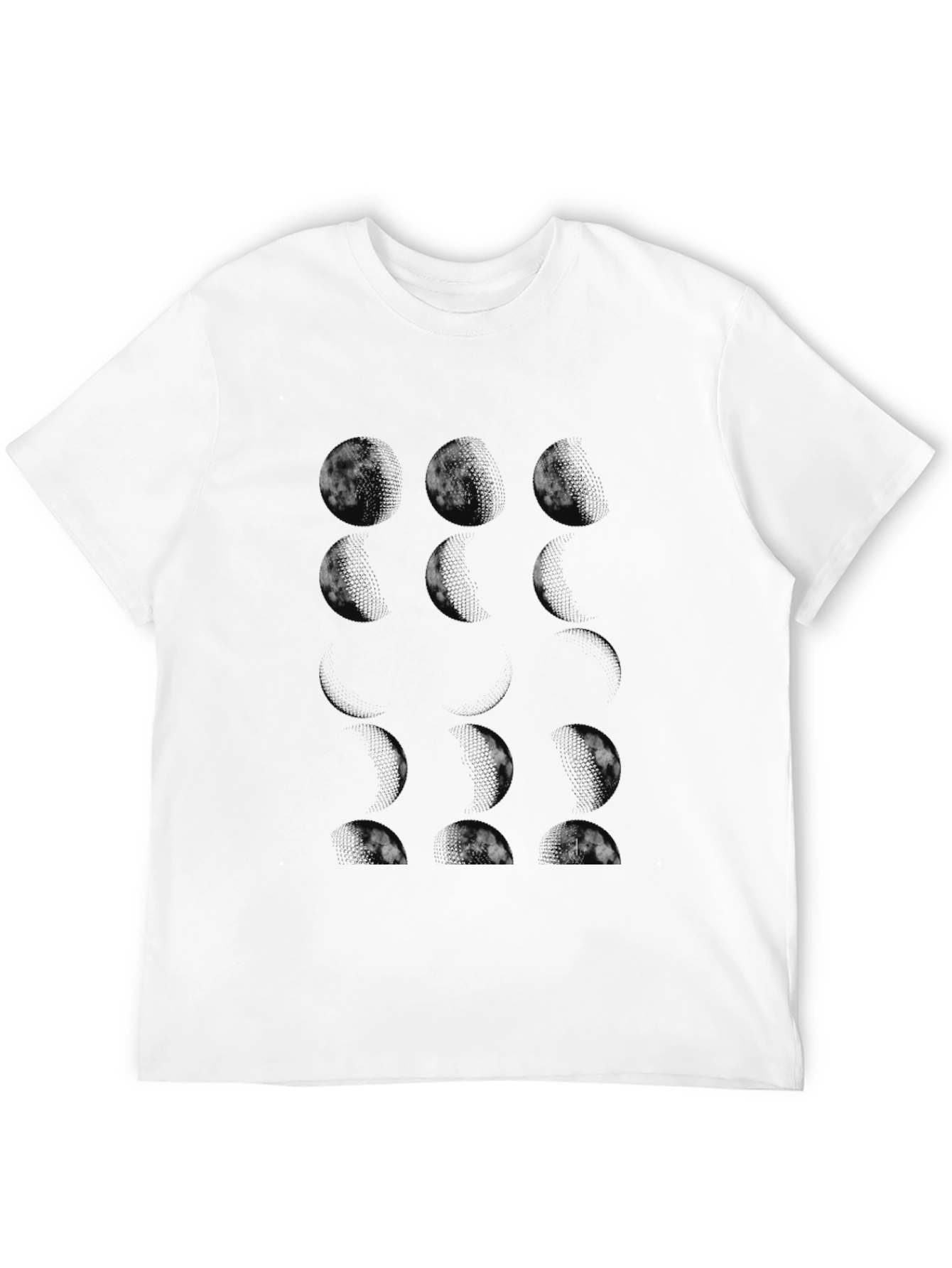 Black Graphic Tee - Minimalist Circle Design