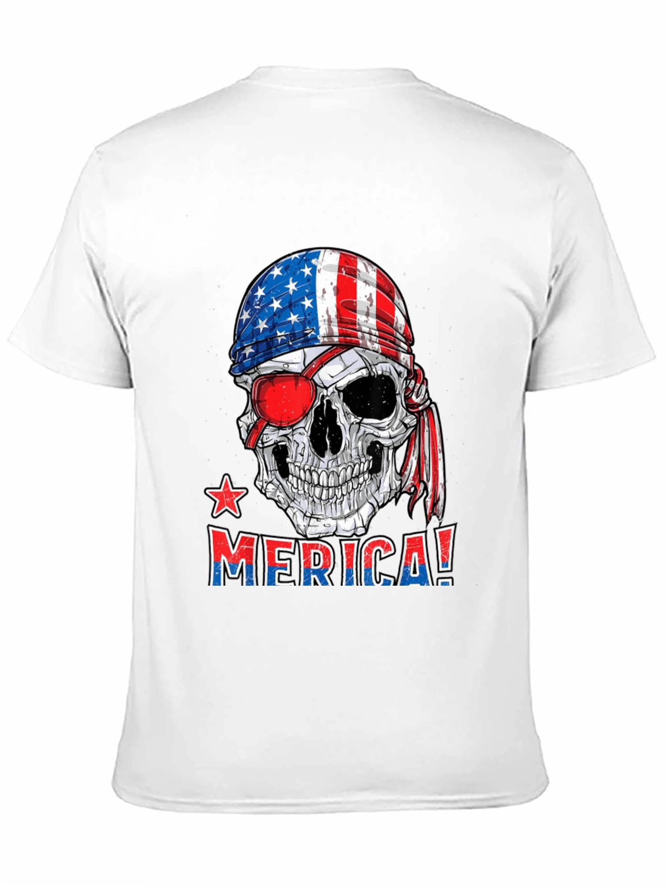 Patriotic Skull T-Shirt - USA Pride