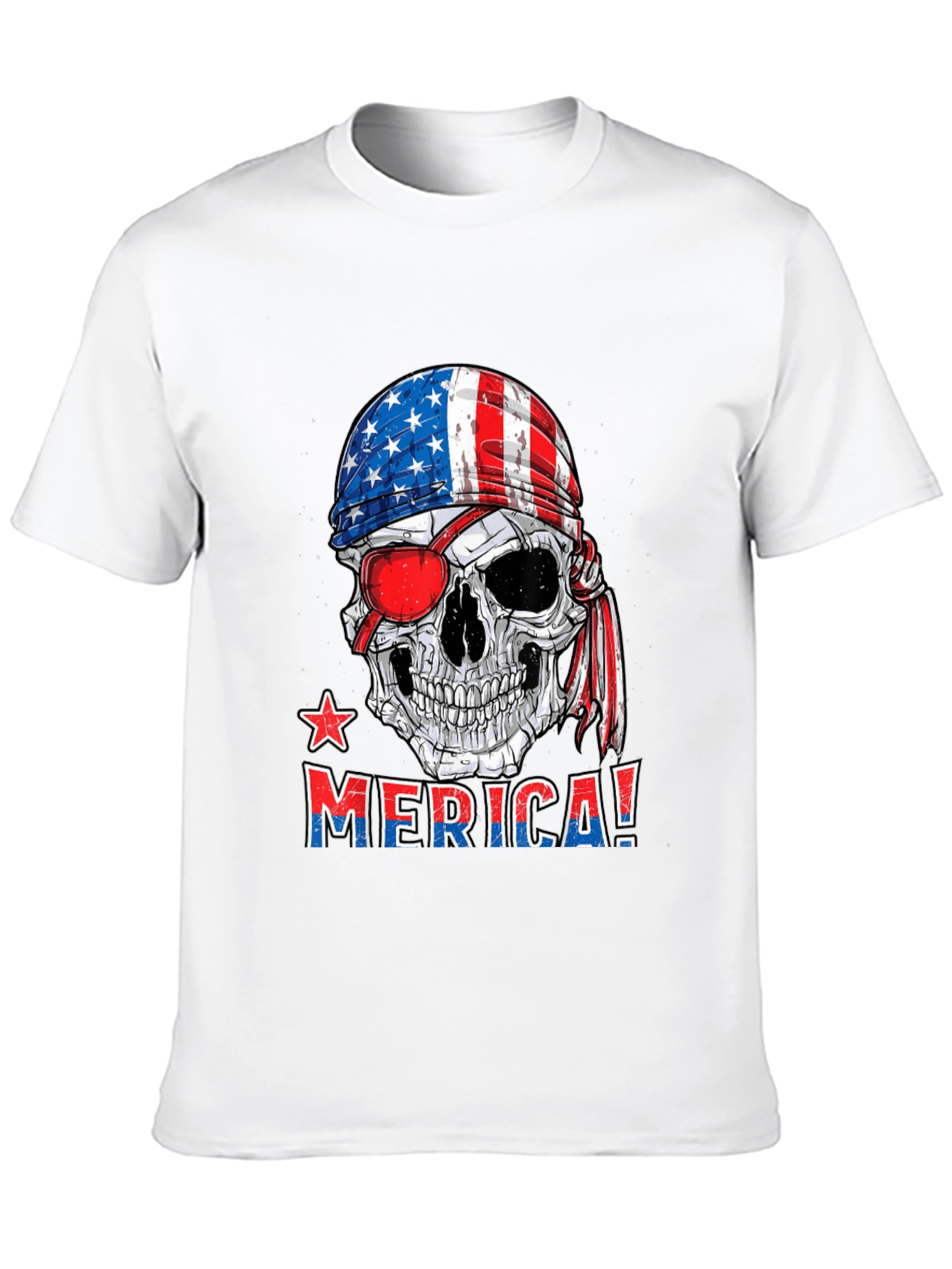 Patriotic Skull T-Shirt - USA Pride