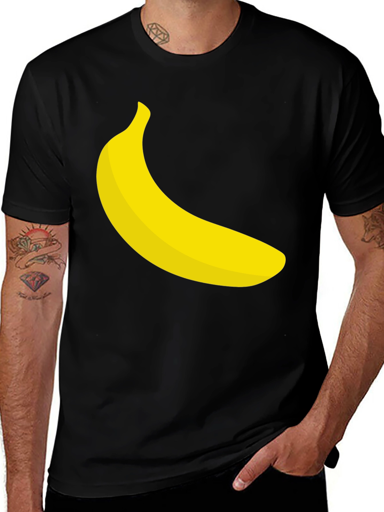 Banana Graphic Black T-Shirt - Fun & Quirky