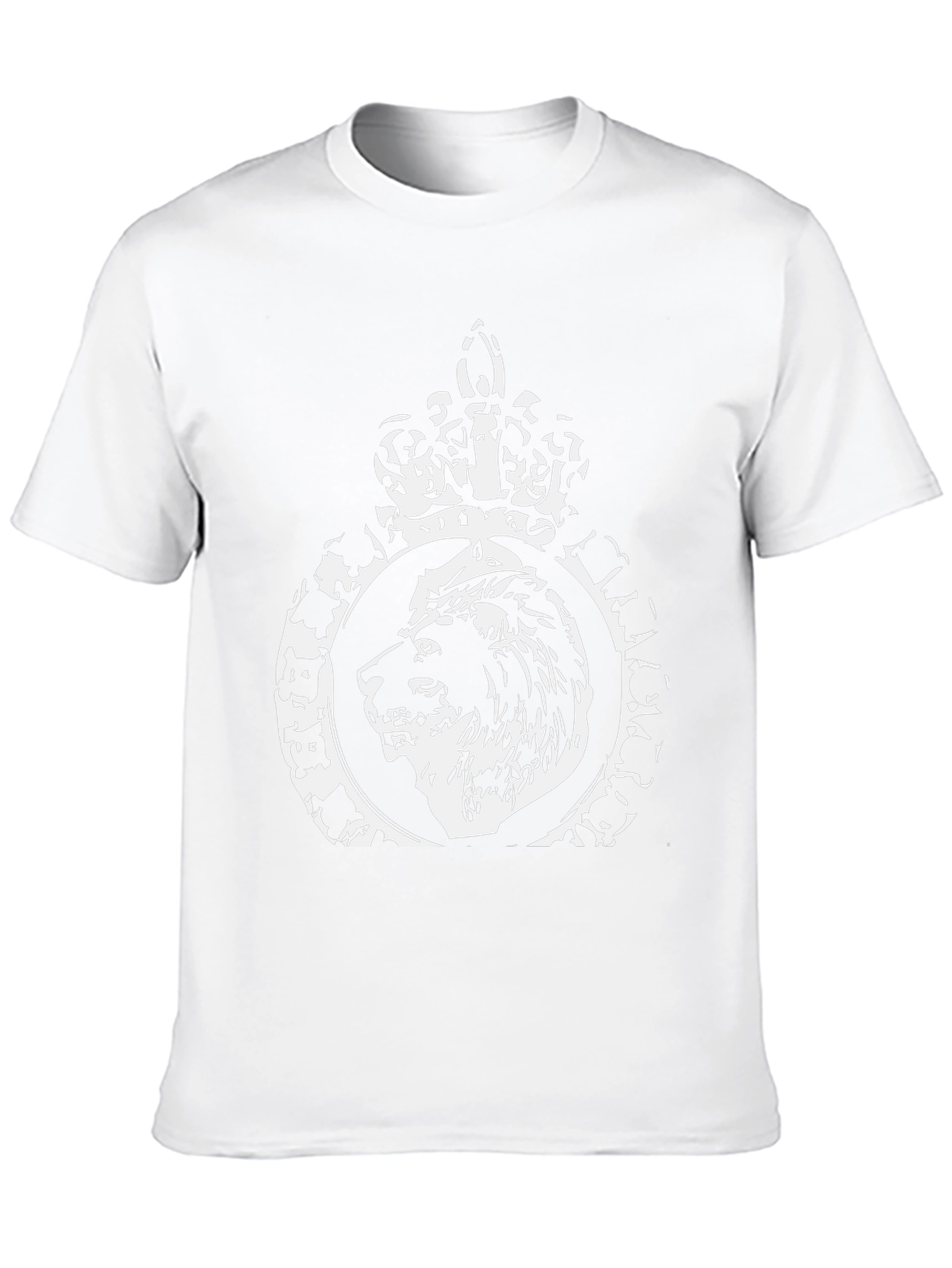 Lion Crown Graphic Print Black T-Shirt
