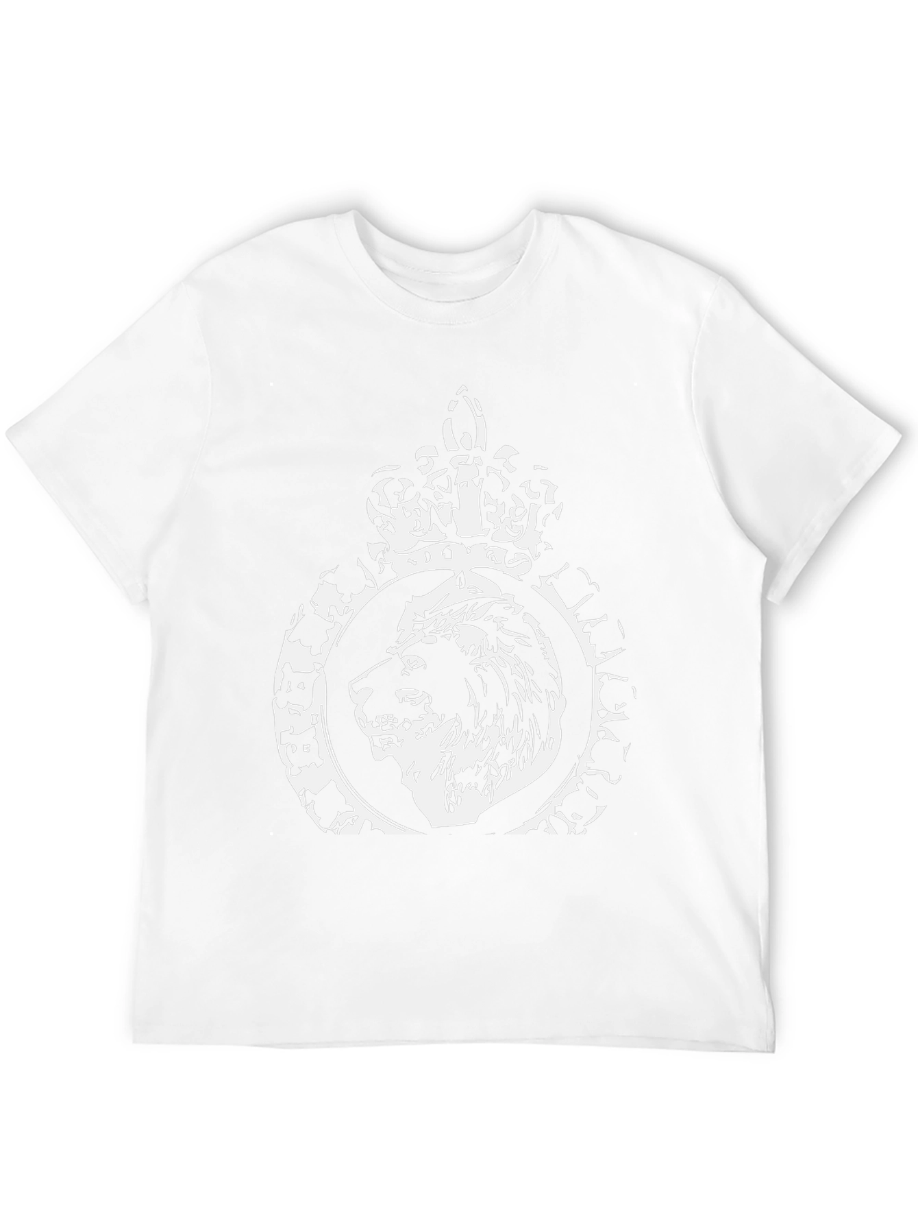 Lion Crown Graphic Print Black T-Shirt