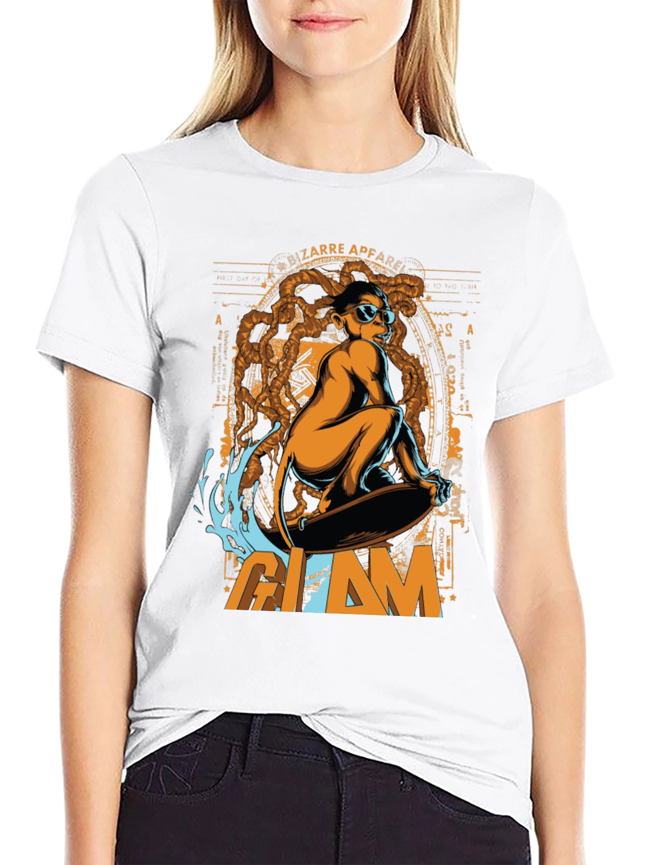 Glam Bizarre Apparel Graphic T-Shirt