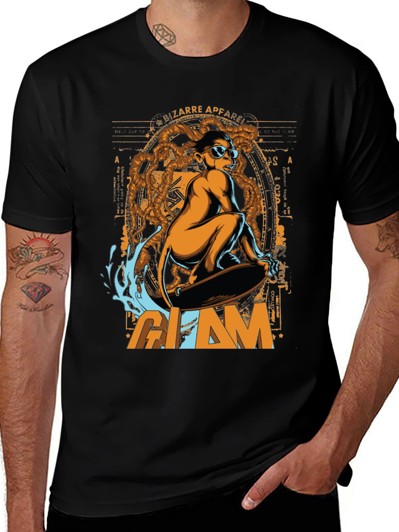 Glam Bizarre Apparel Graphic T-Shirt