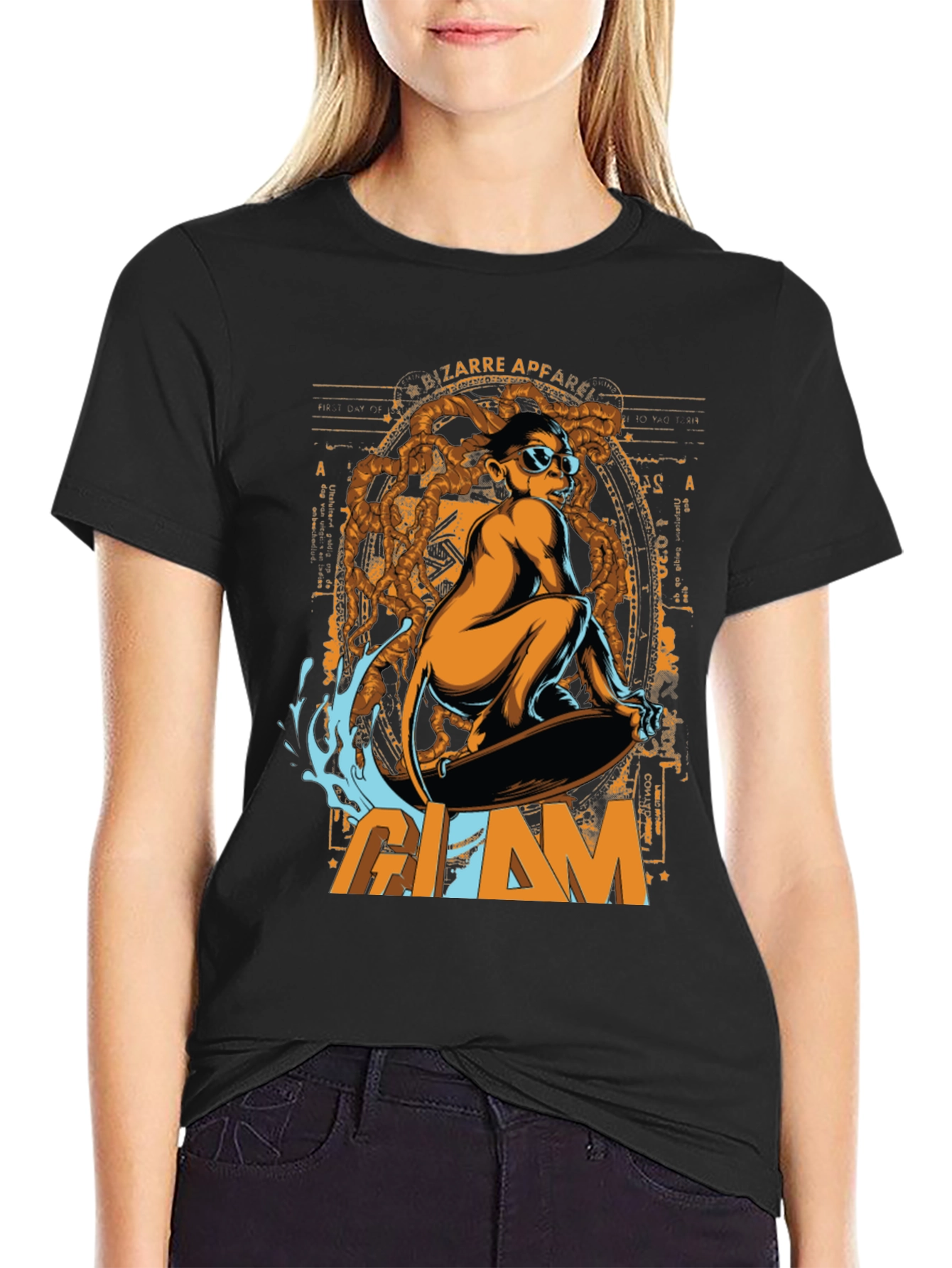Glam Bizarre Apparel Graphic T-Shirt