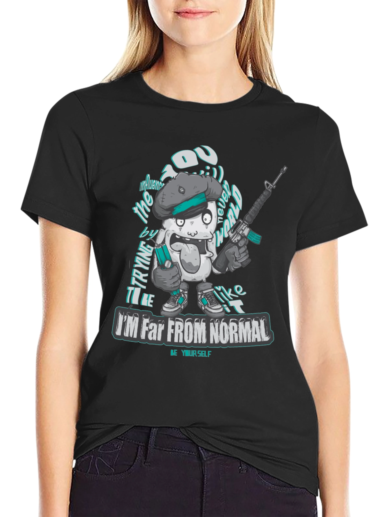 Unique Im Far From Normal Graphic Tee