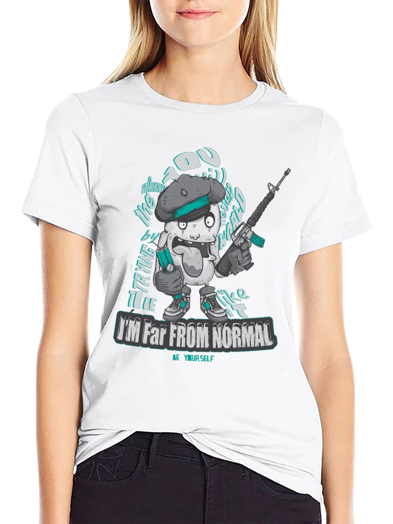 Unique Im Far From Normal Graphic Tee