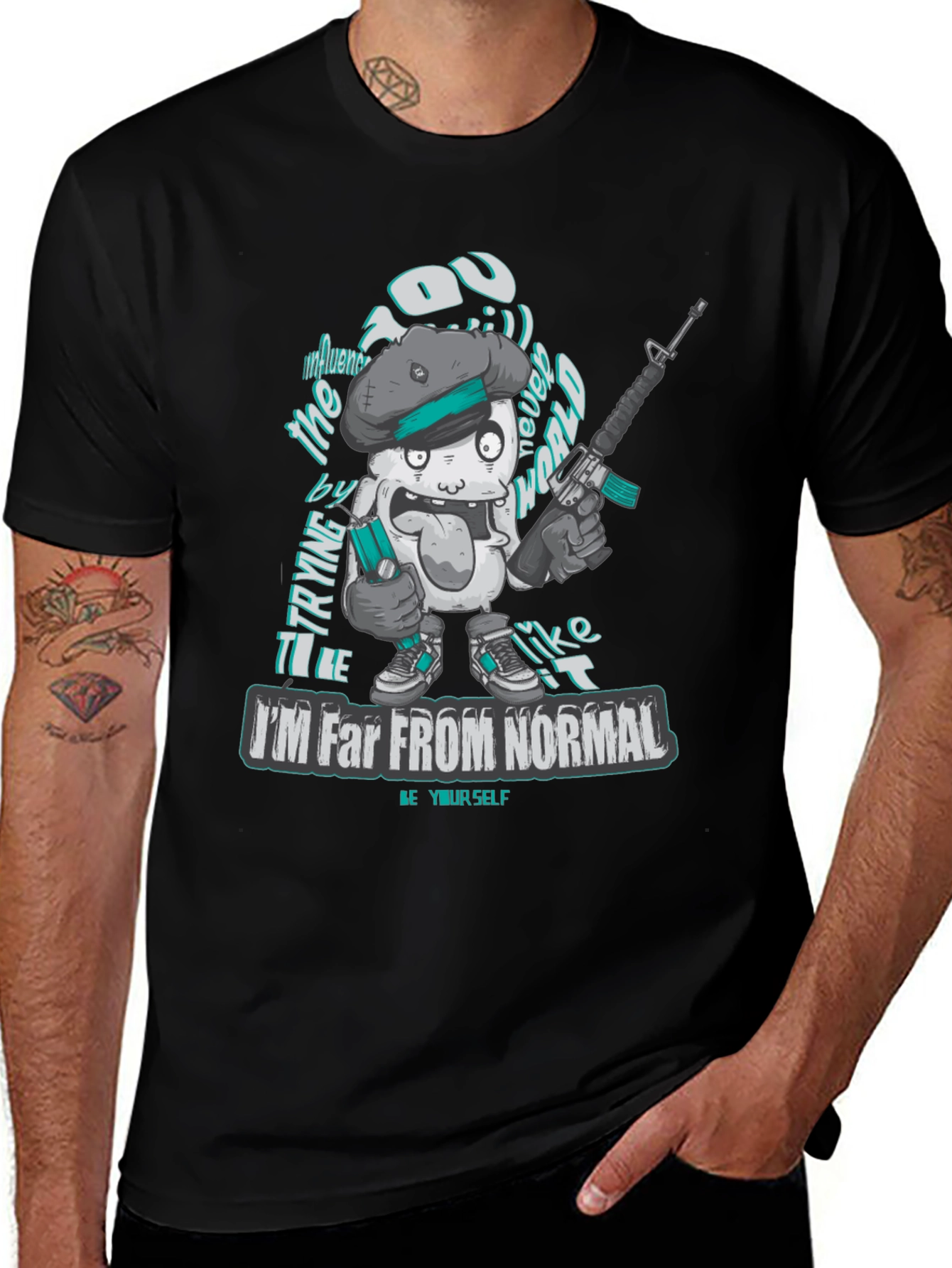 Unique Im Far From Normal Graphic Tee