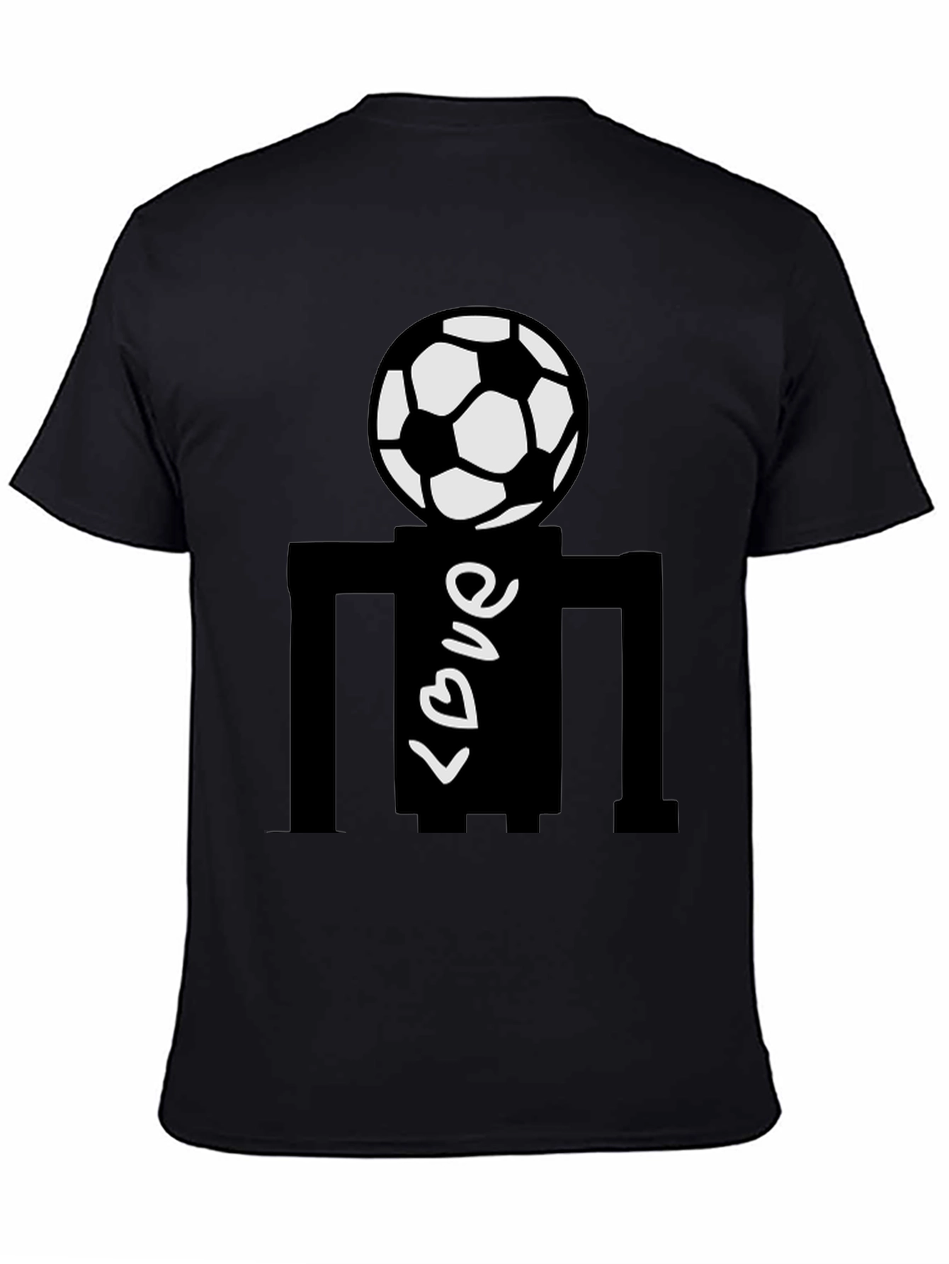 Soccer Love Black T-Shirt