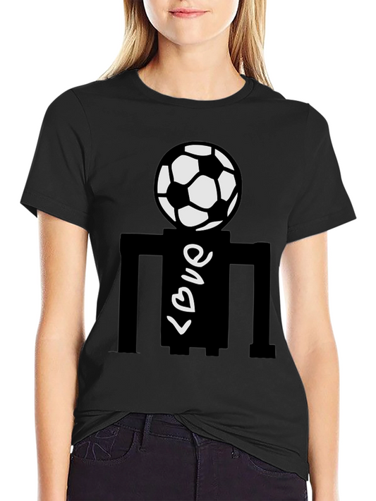 Soccer Love Black T-Shirt