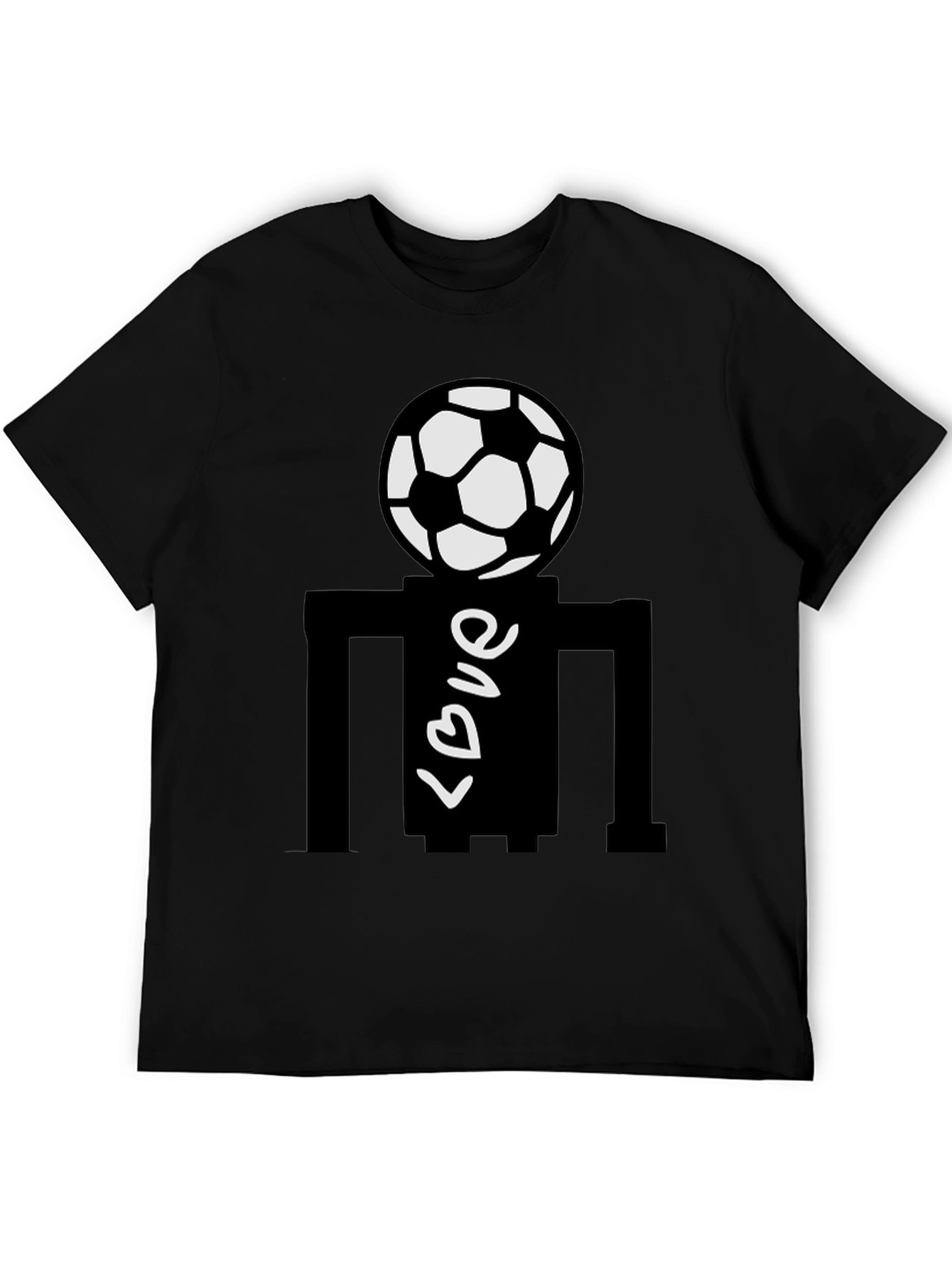 Soccer Love Black T-Shirt