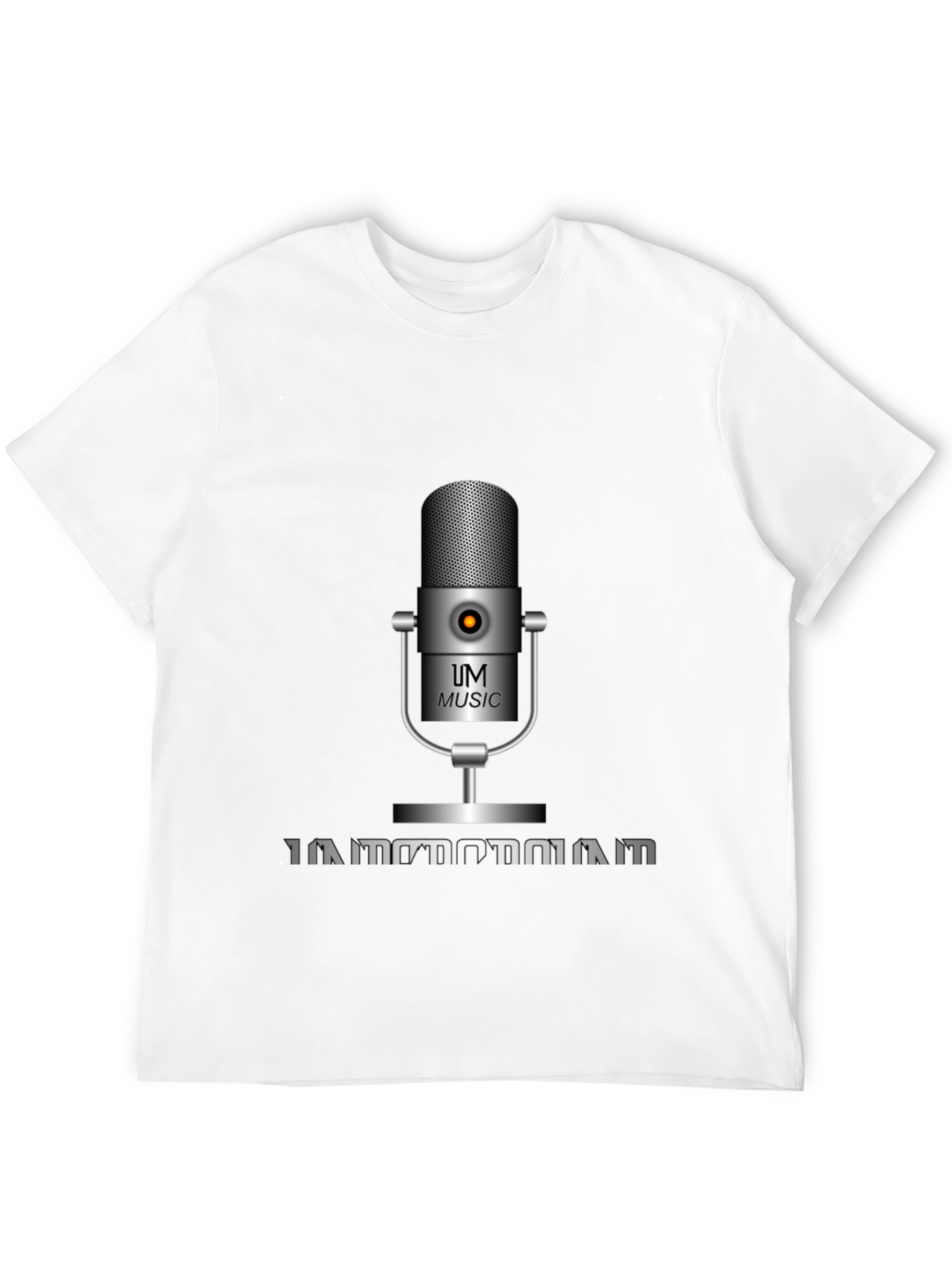 UM Music Microphone Black T-Shirt