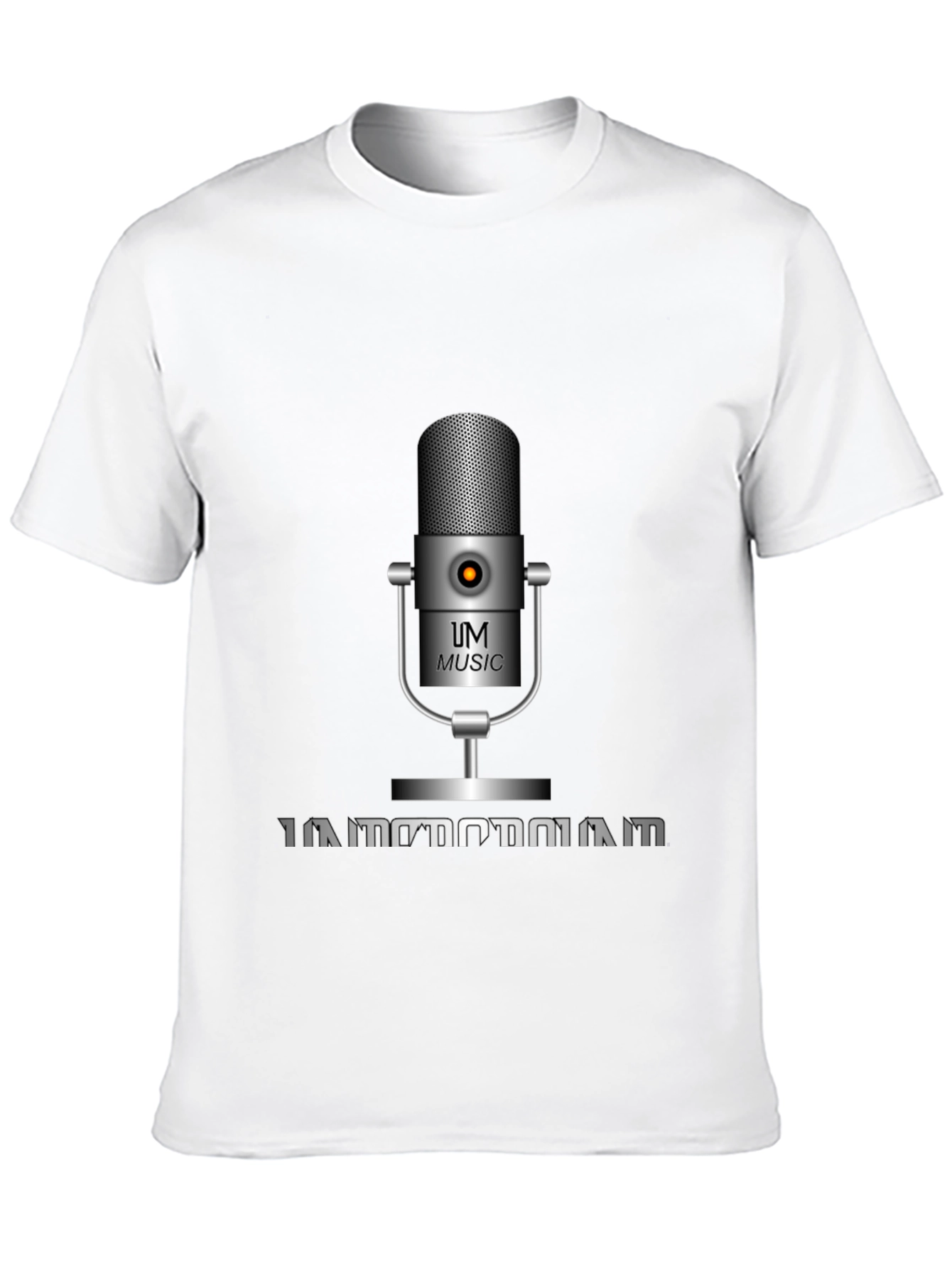 UM Music Microphone Black T-Shirt