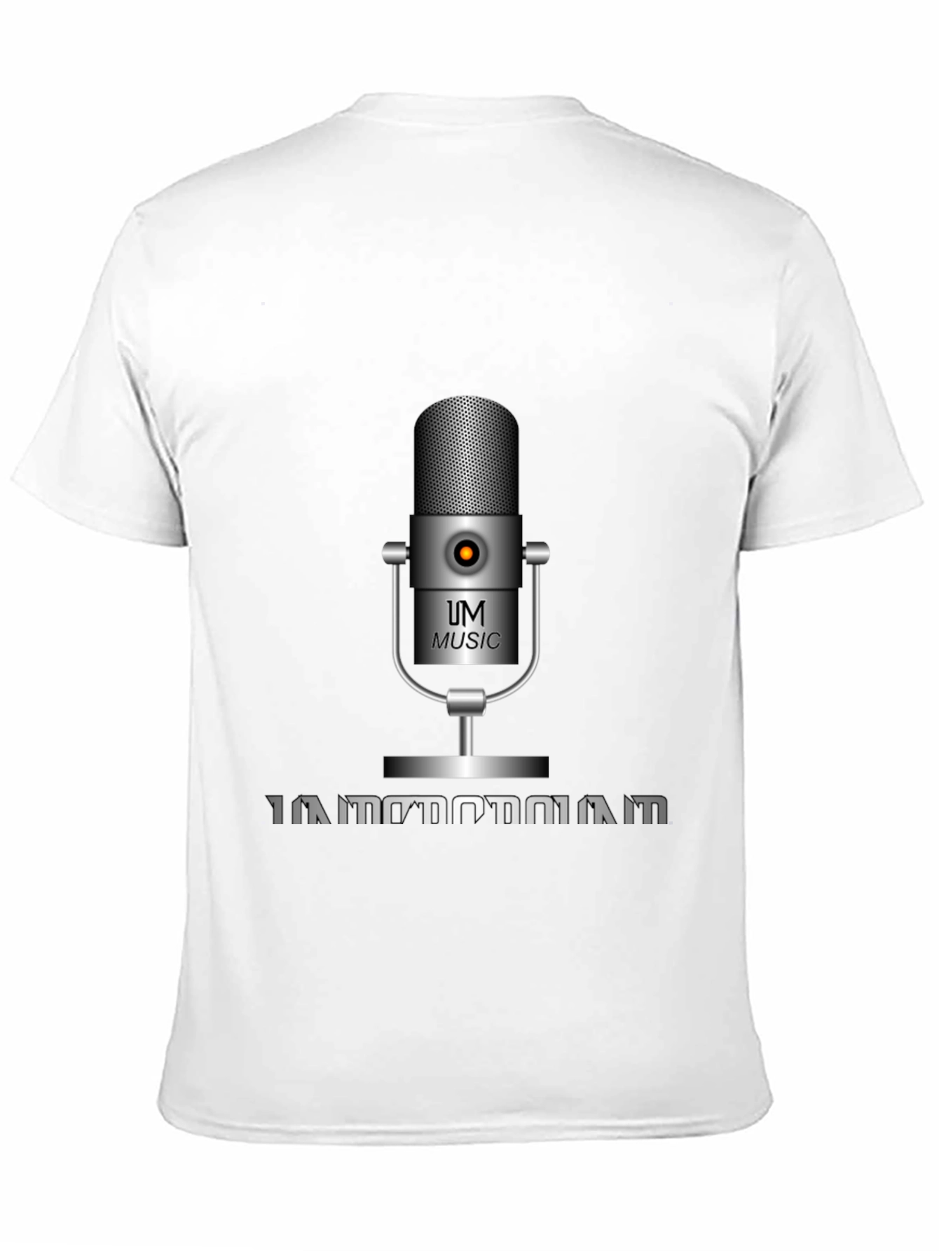 UM Music Microphone Black T-Shirt