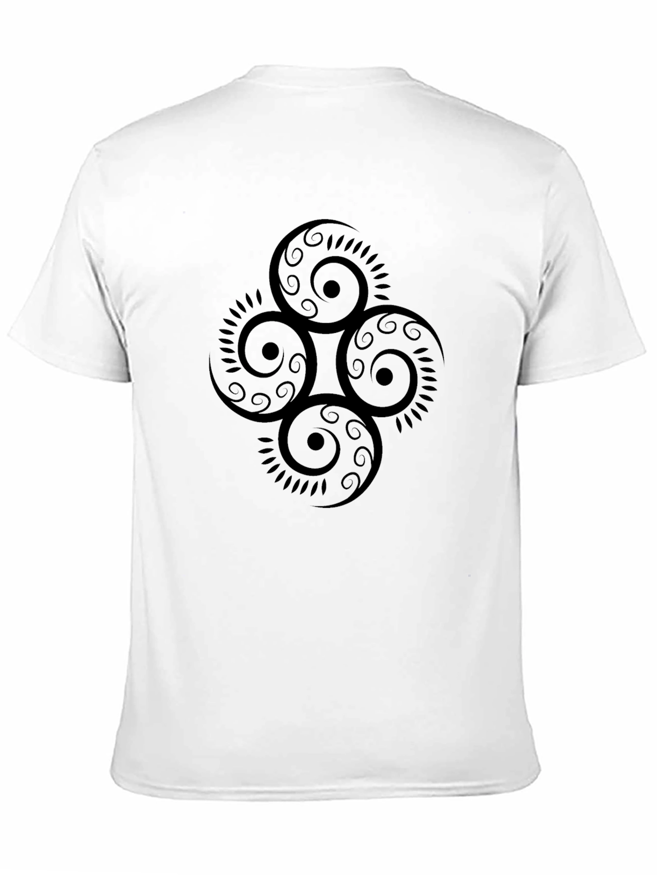Black T-Shirt with Celtic Knot Design