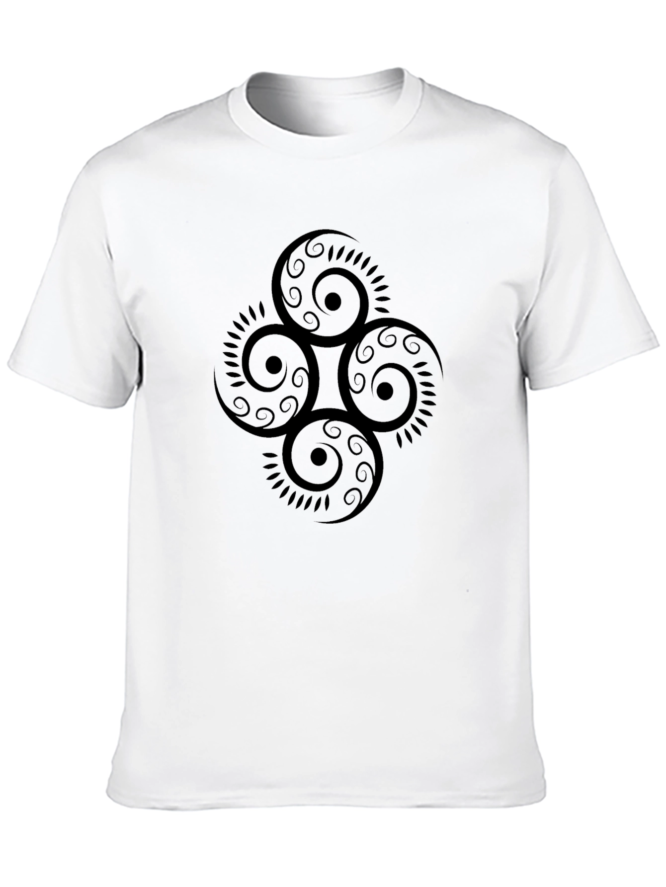 Black T-Shirt with Celtic Knot Design