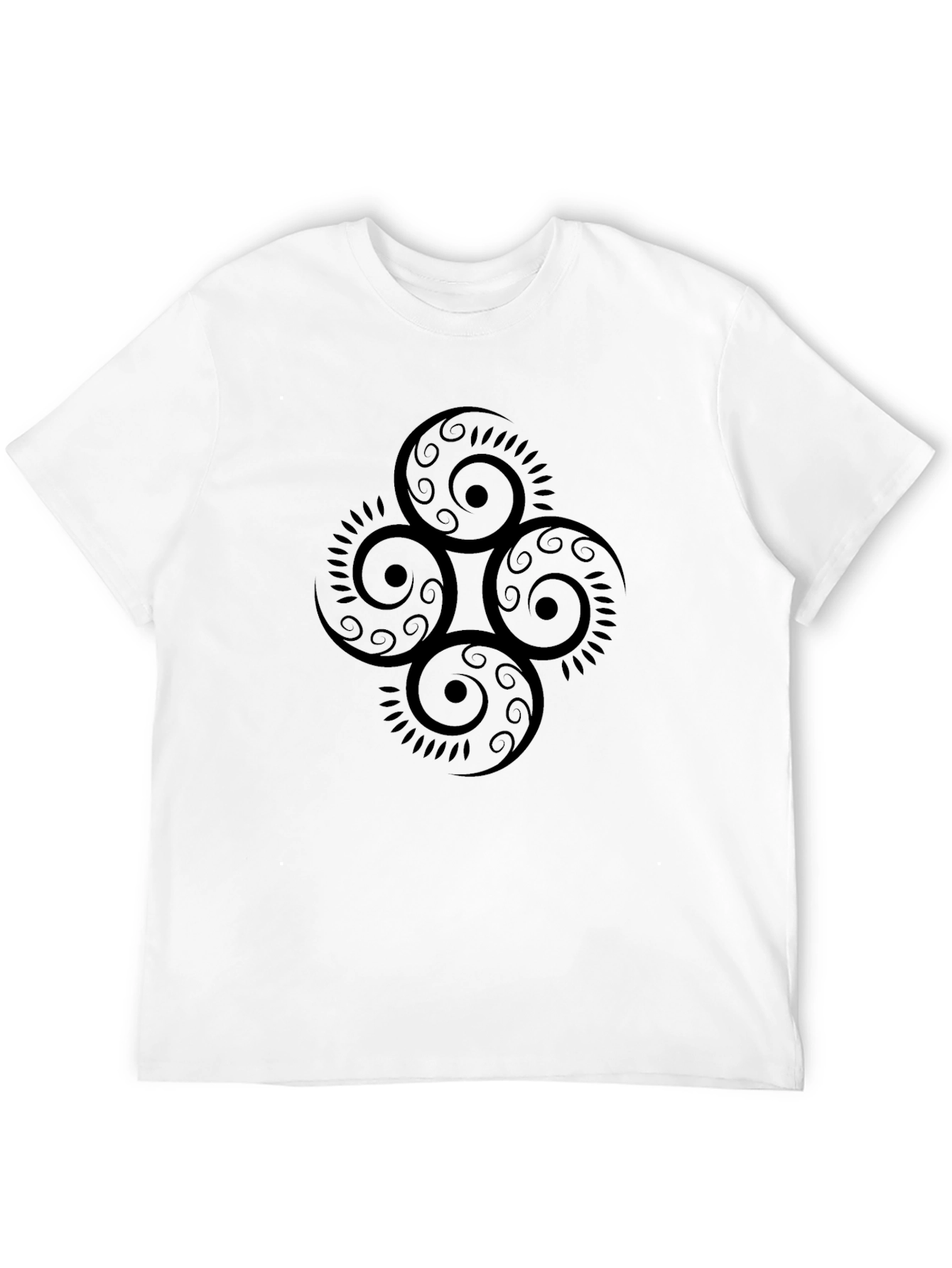 Black T-Shirt with Celtic Knot Design