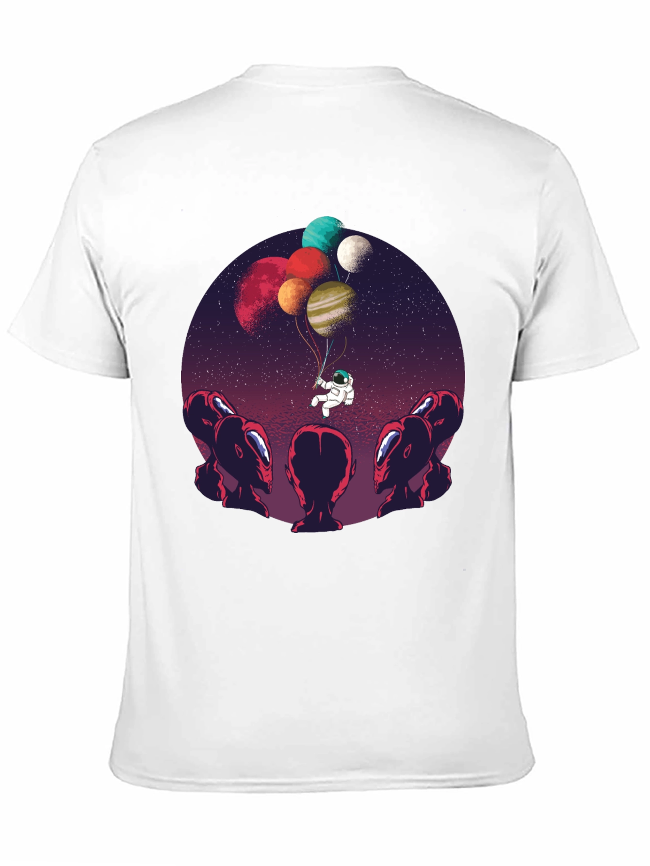 Astronaut Balloon Ride Graphic Tee