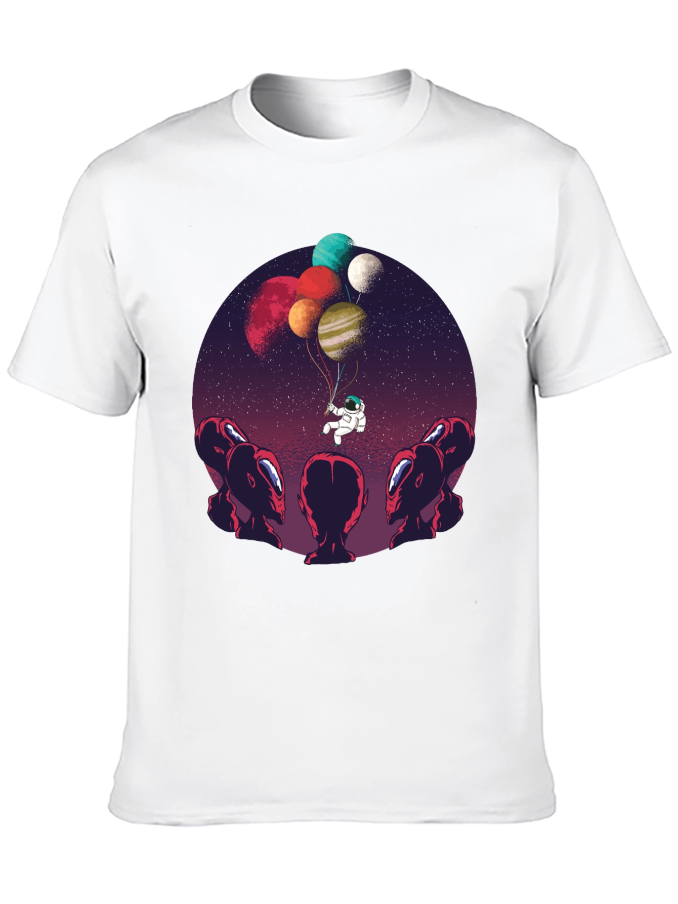 Astronaut Balloon Ride Graphic Tee