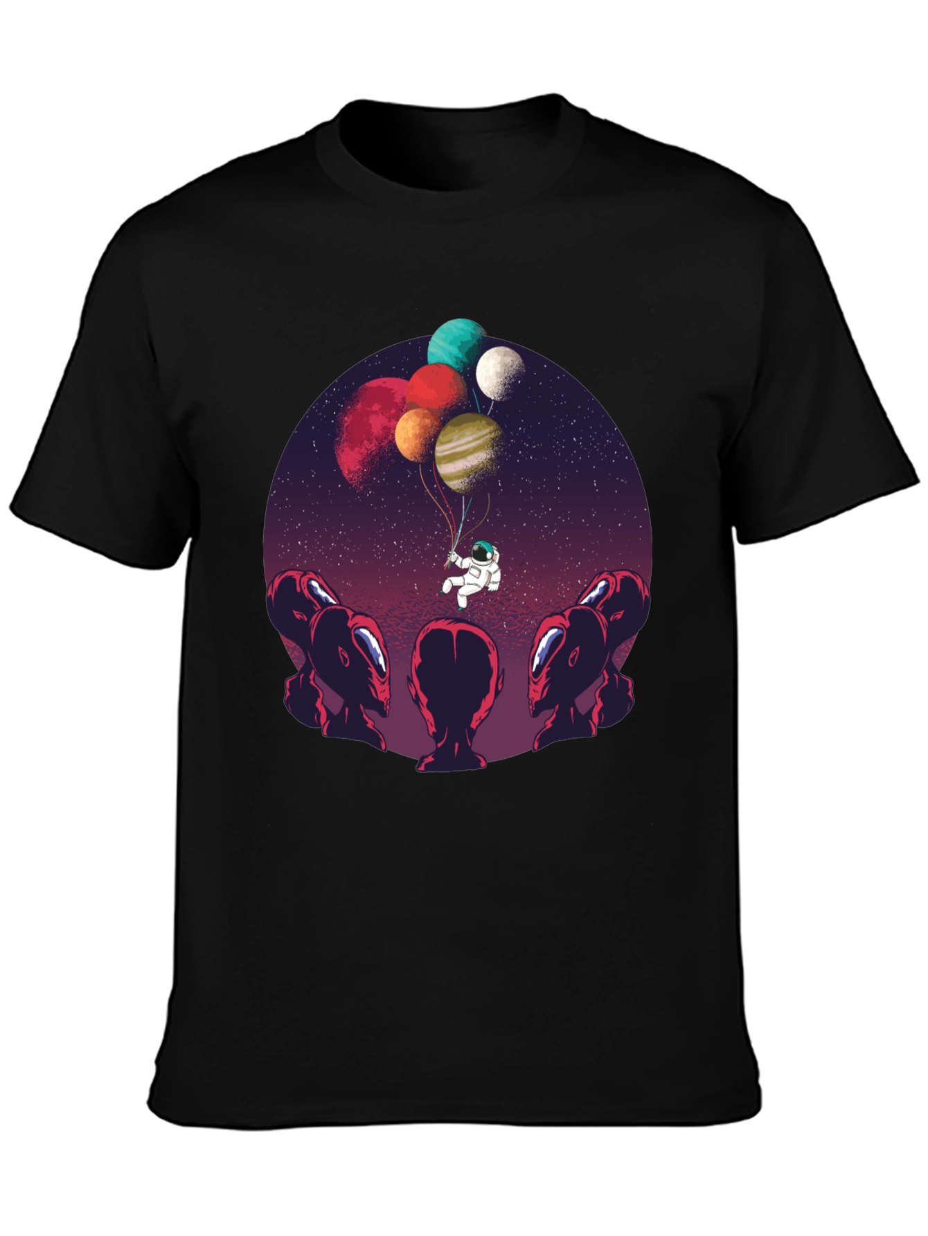 Astronaut Balloon Ride Graphic Tee