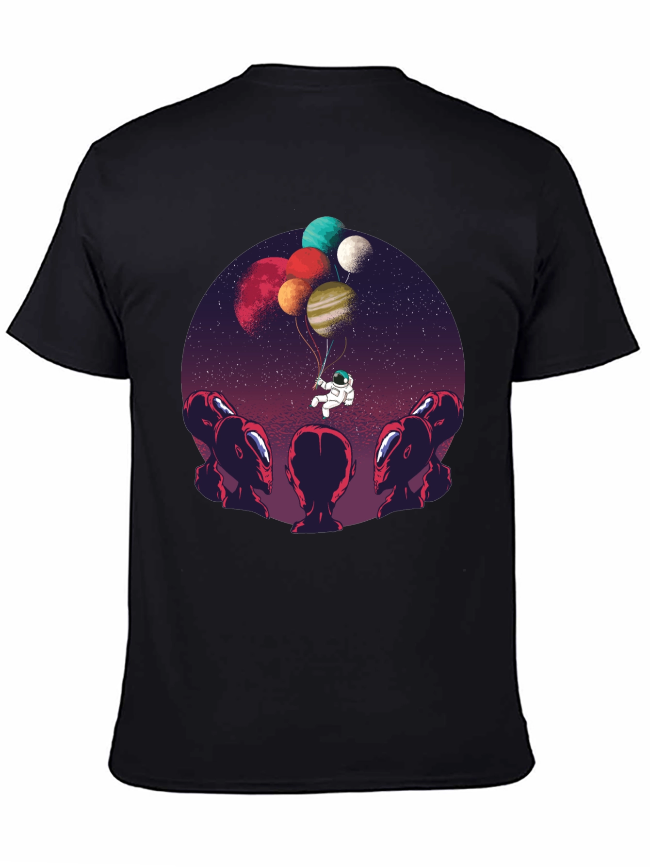 Astronaut Balloon Ride Graphic Tee