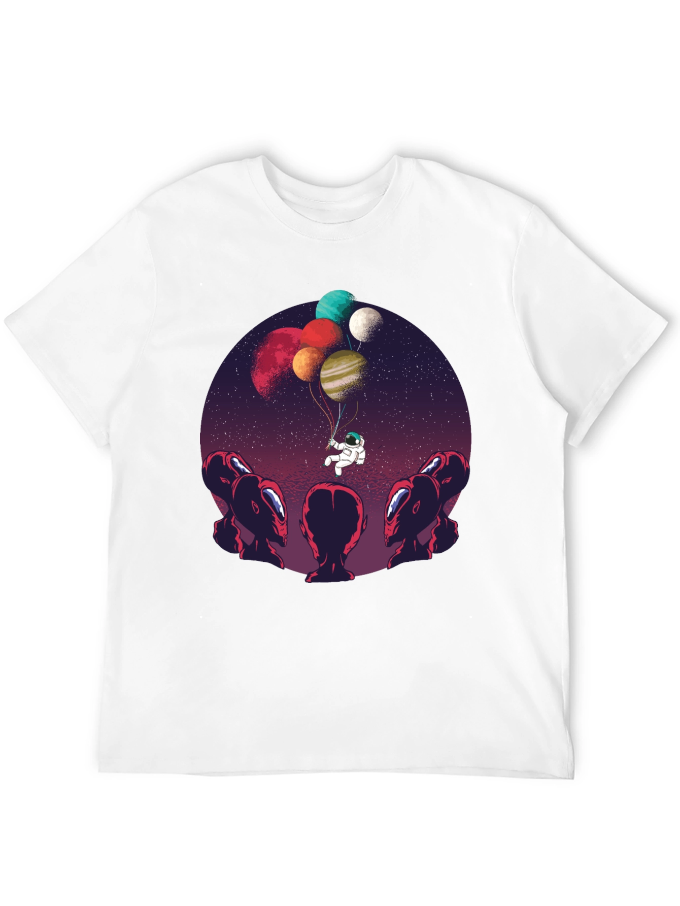 Astronaut Balloon Ride Graphic Tee