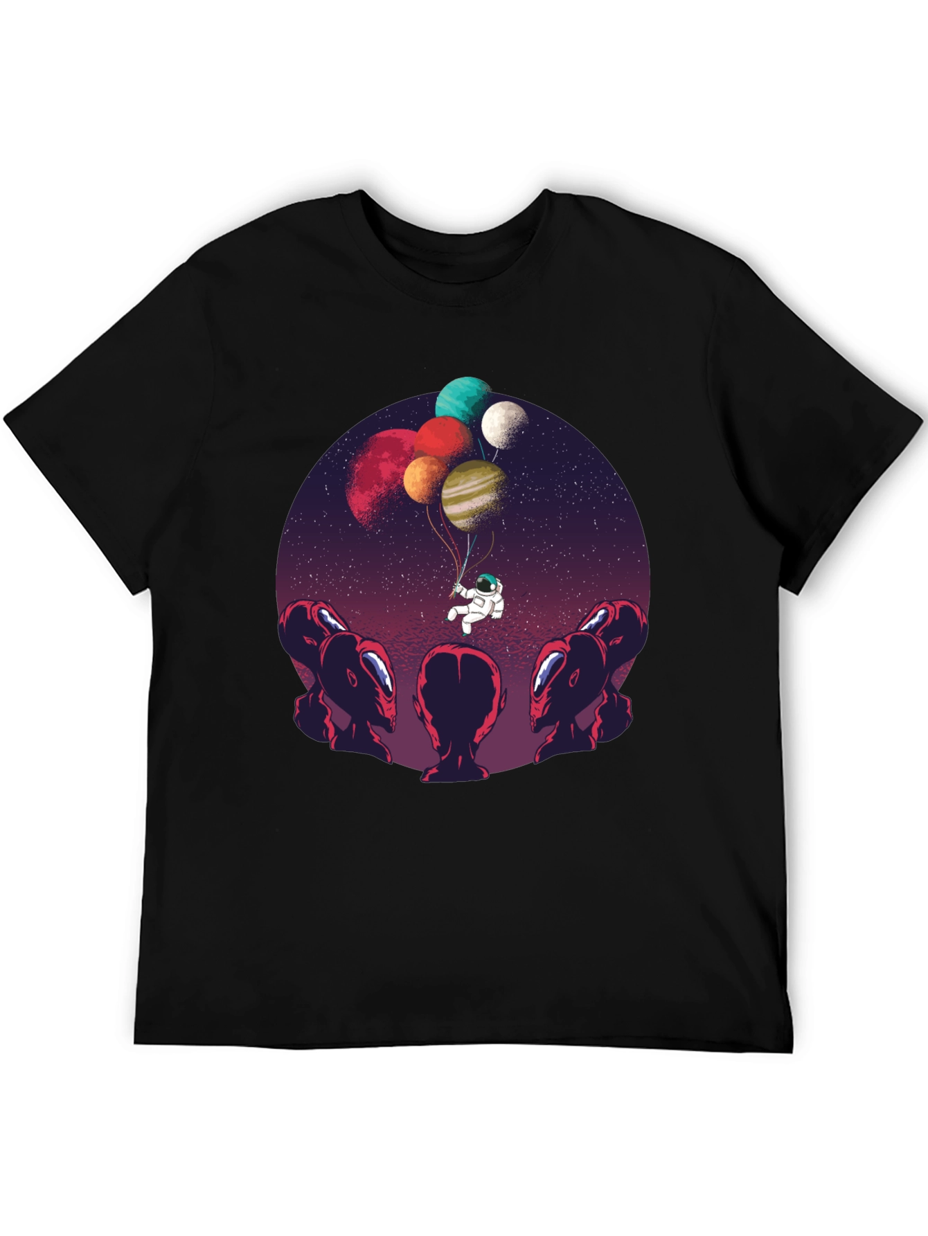 Astronaut Balloon Ride Graphic Tee