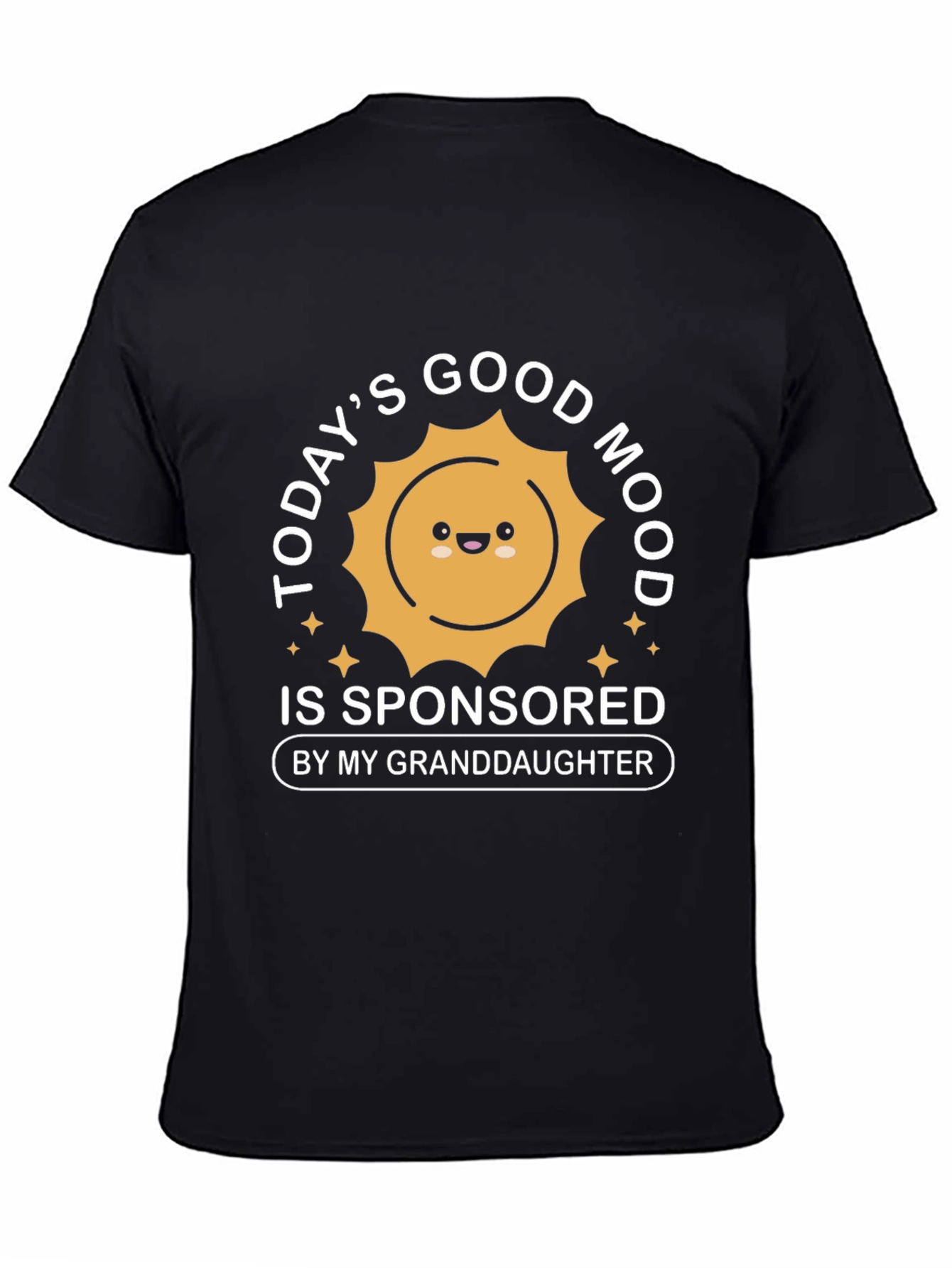 Granddaughter Sponsored Good Mood Black T-Shirt