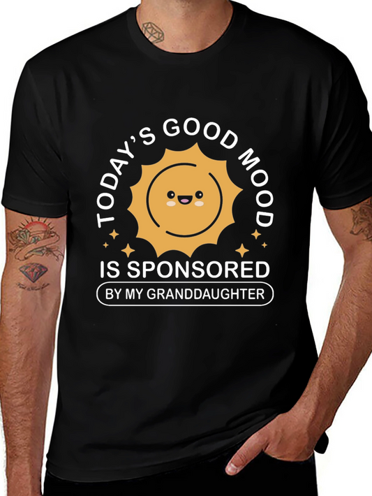 Granddaughter Sponsored Good Mood Black T-Shirt