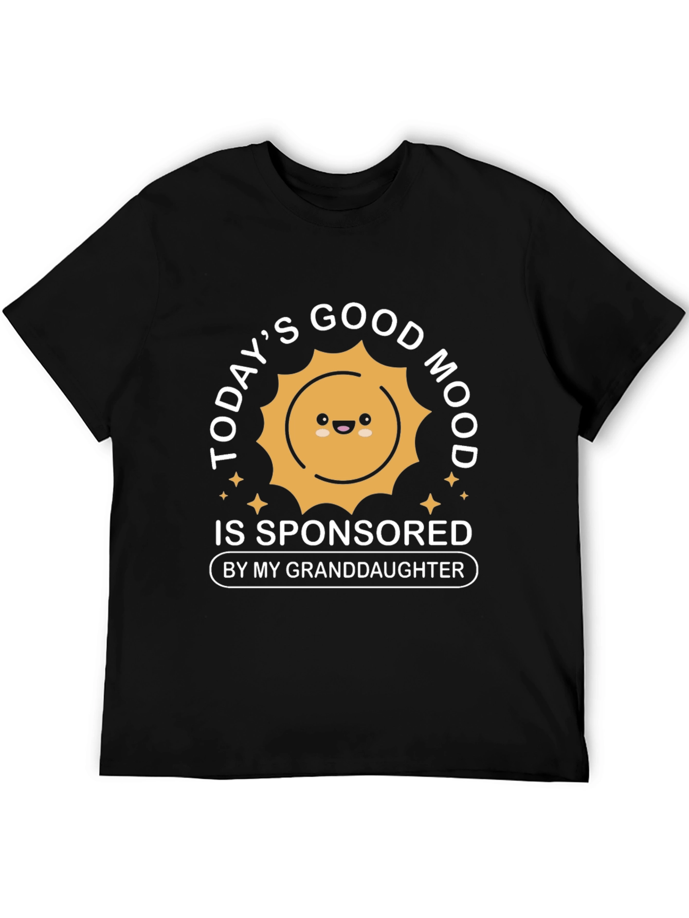 Granddaughter Sponsored Good Mood Black T-Shirt