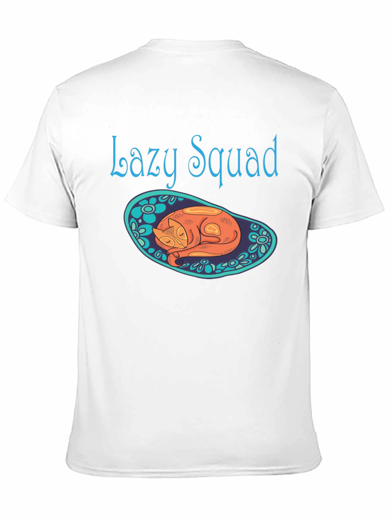Lazy Squad Cat Graphic T-Shirt