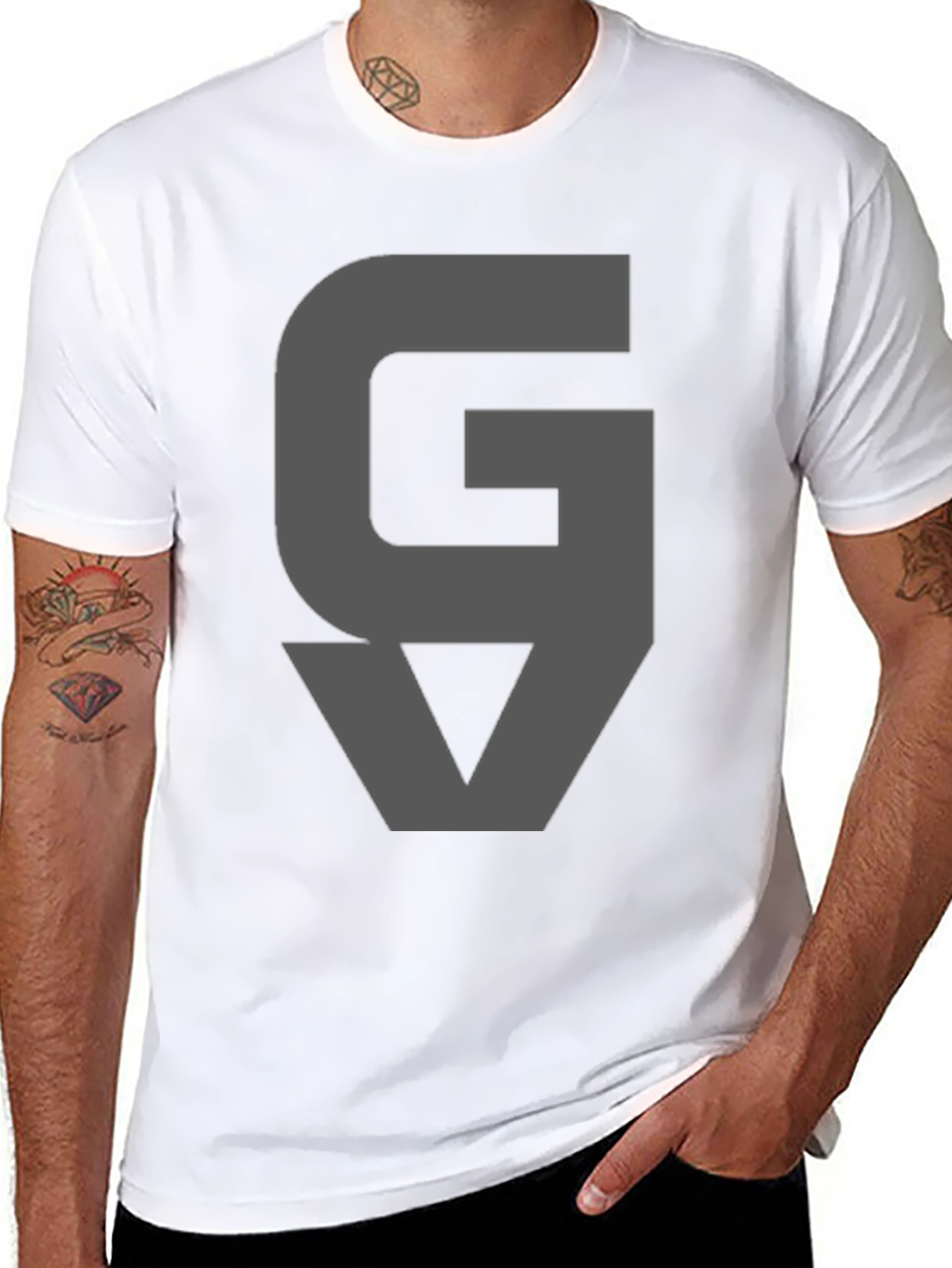 GV Logo T-Shirt - Modern Graphic Tee