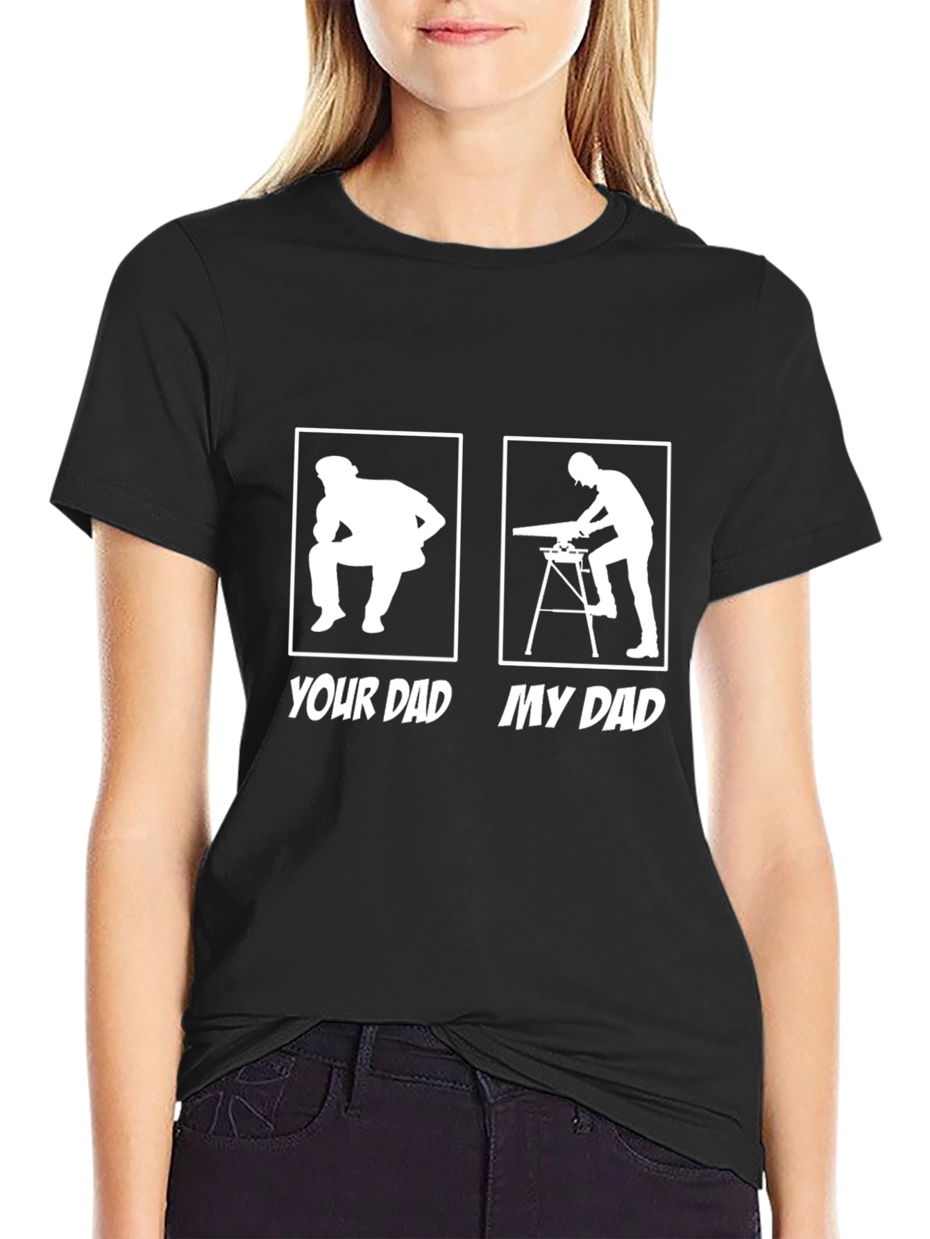 Your Dad vs. My Dad Funny Carpenter T-Shirt