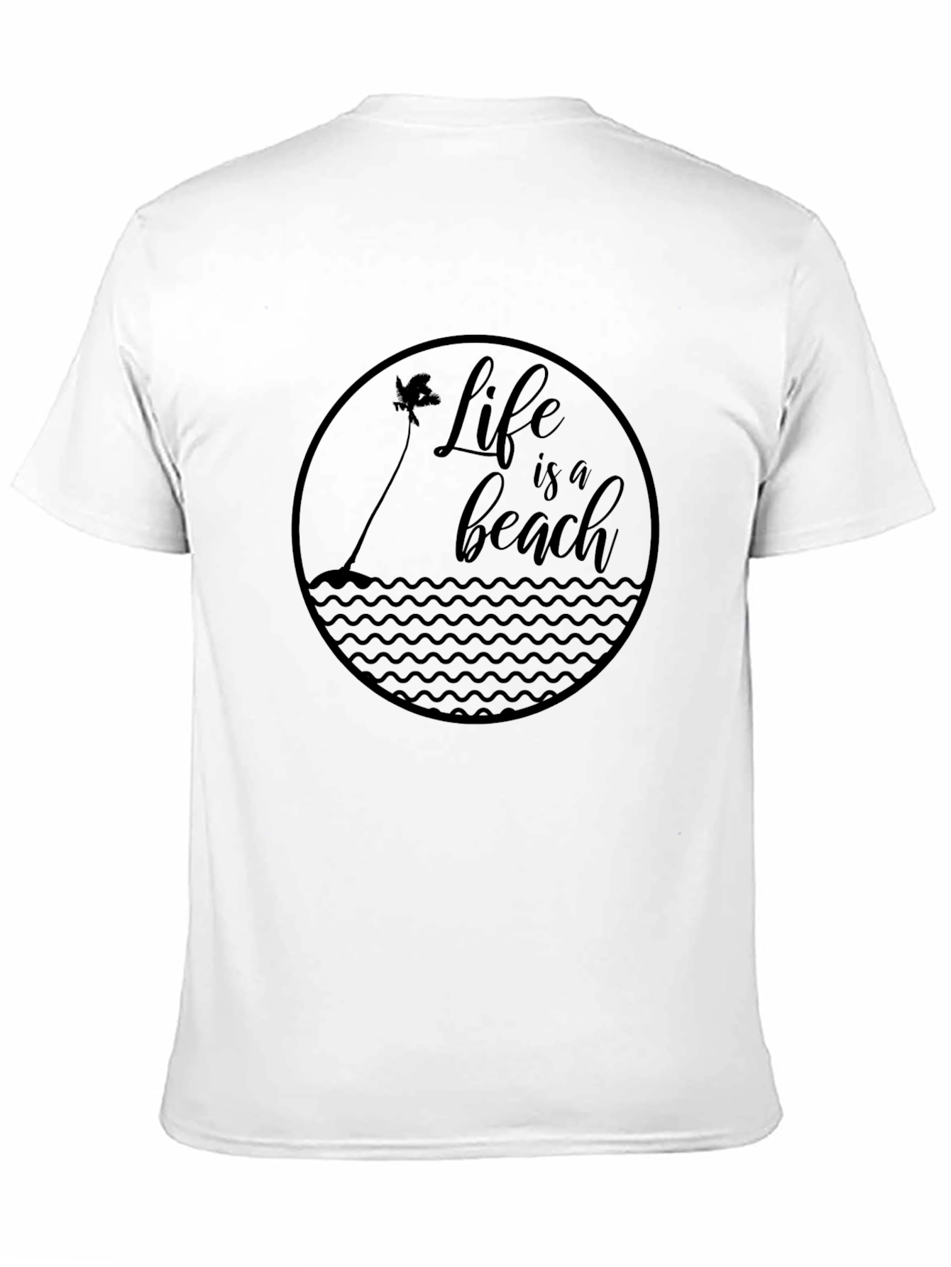 Life is a Beach Graphic Tee - Black T-Shirt