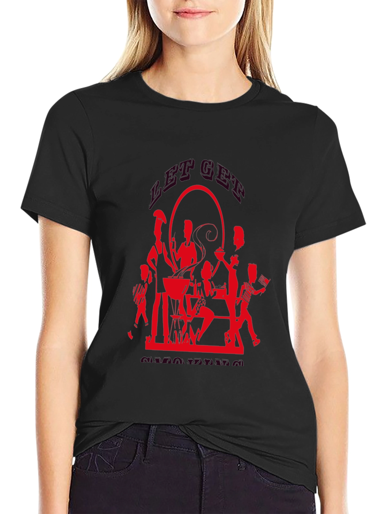 BBQ Silhouette Graphic T-Shirt