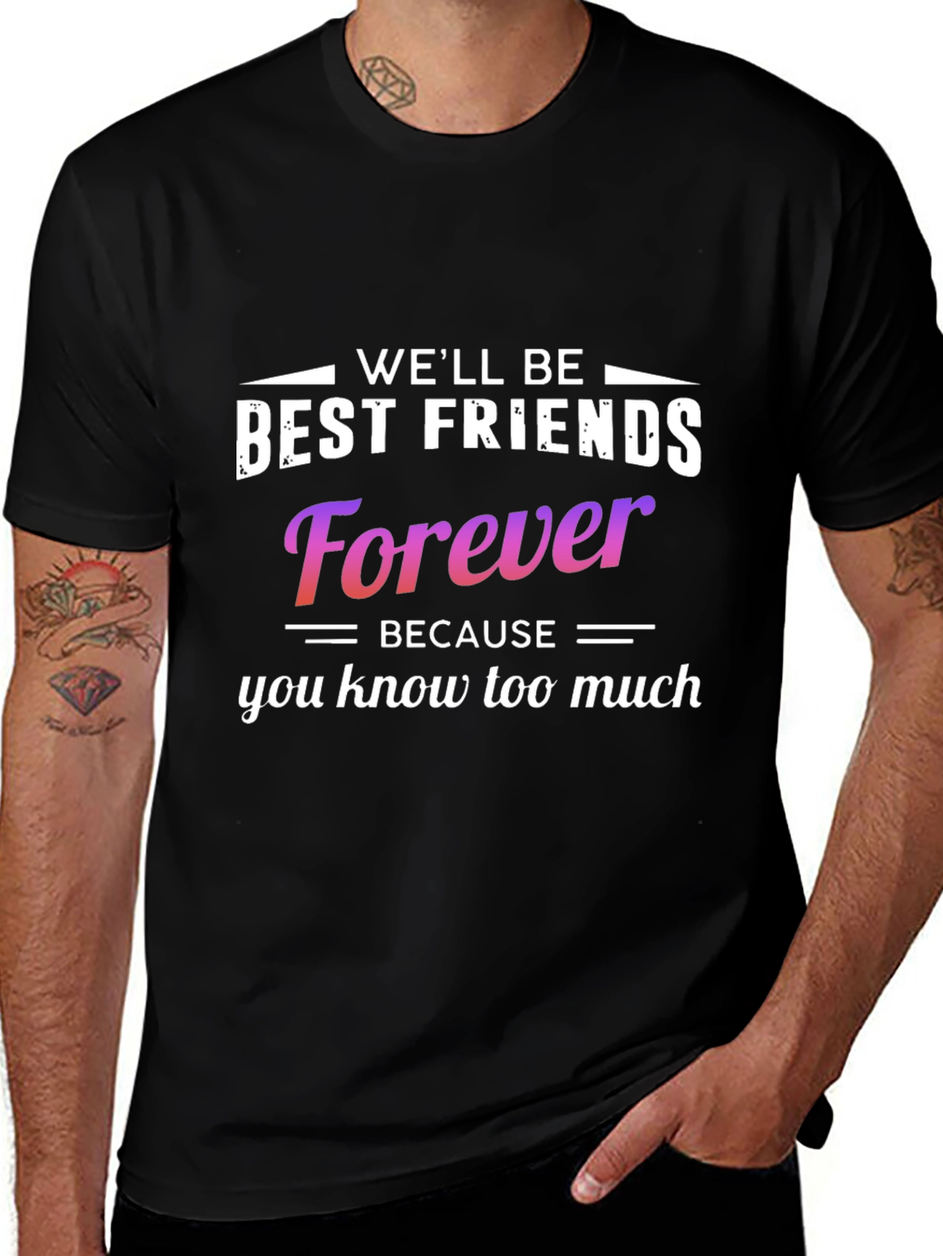 Funny Best Friends Forever Graphic Tee