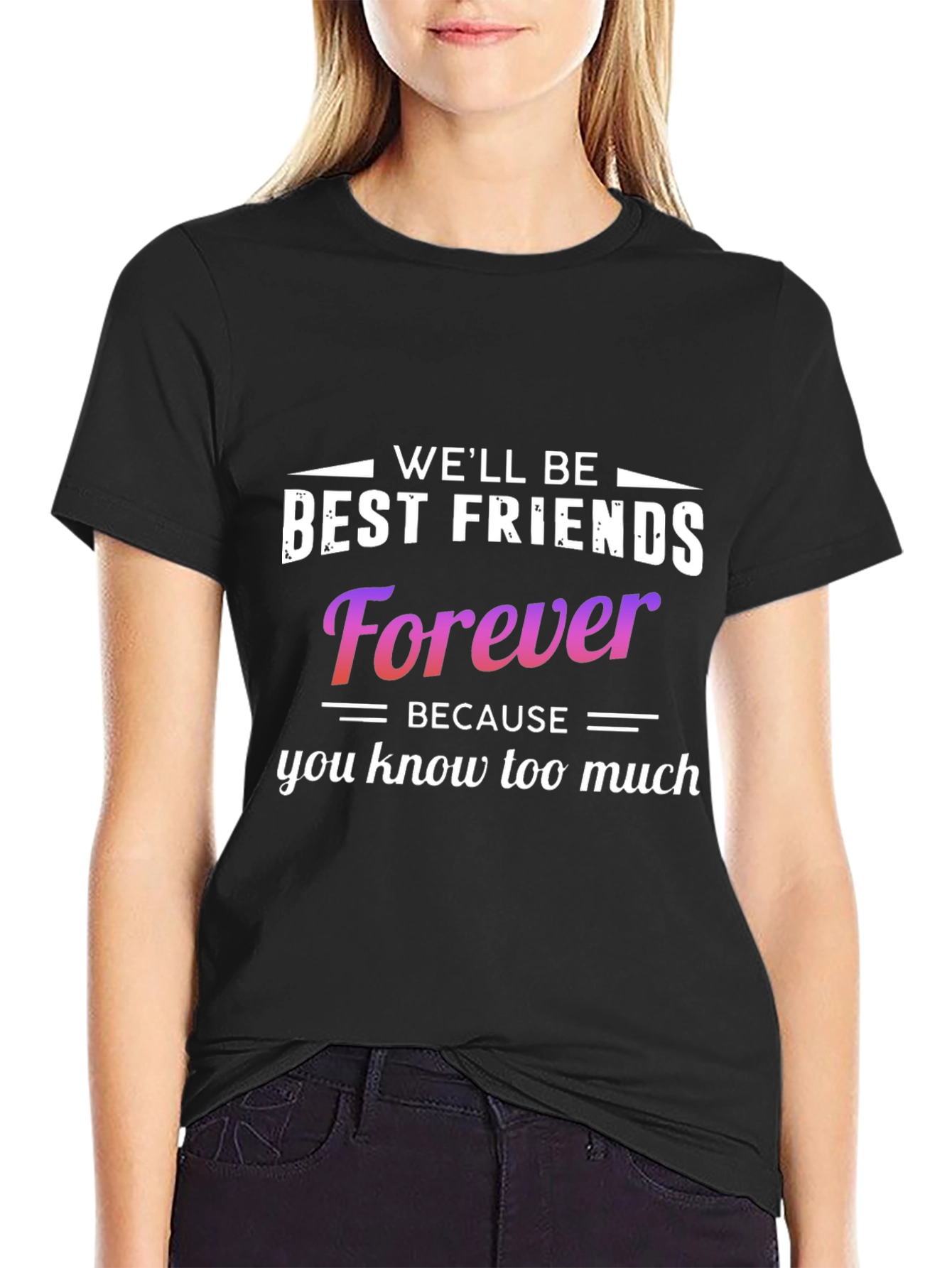 Funny Best Friends Forever Graphic Tee
