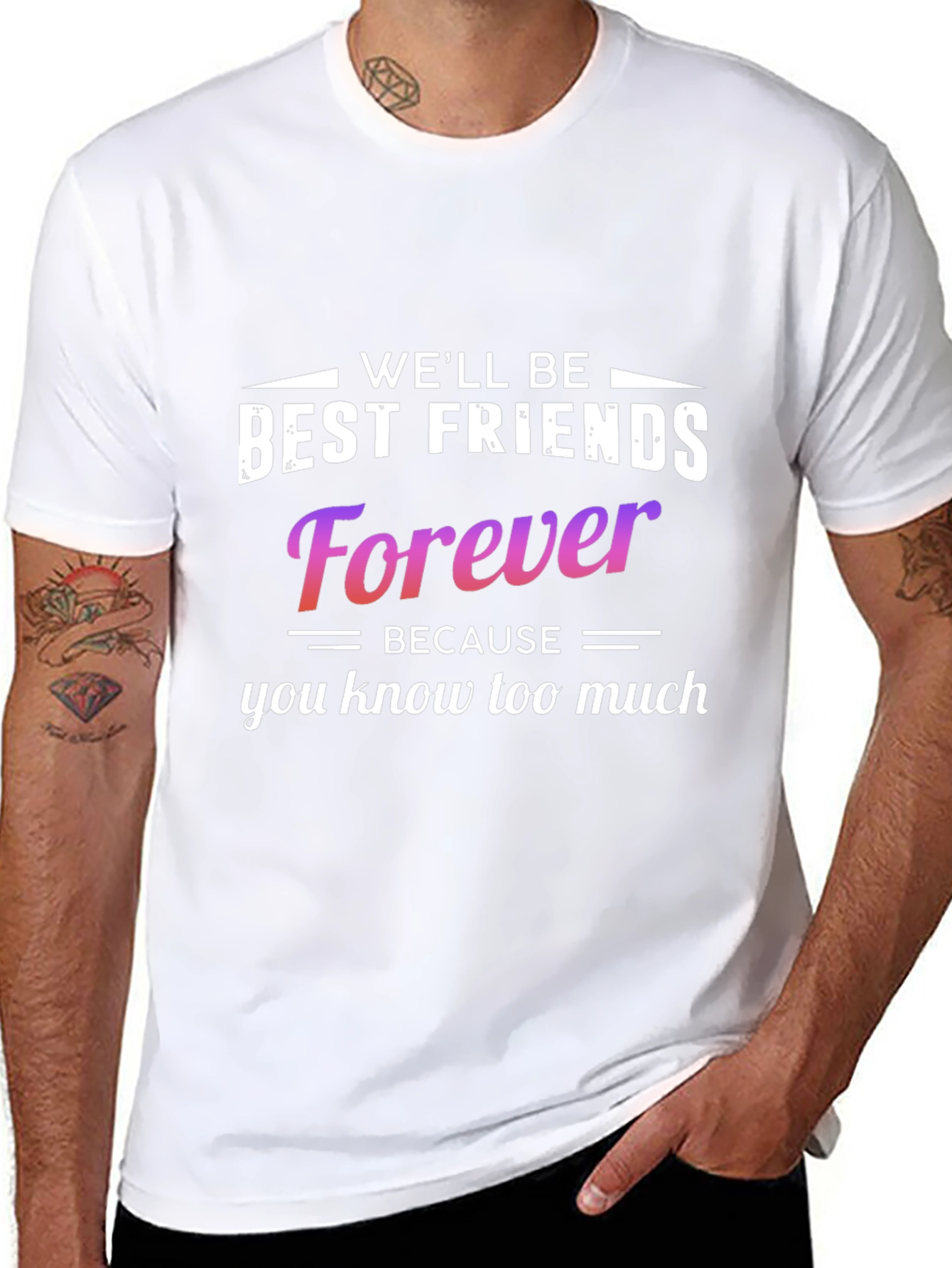 Funny Best Friends Forever Graphic Tee