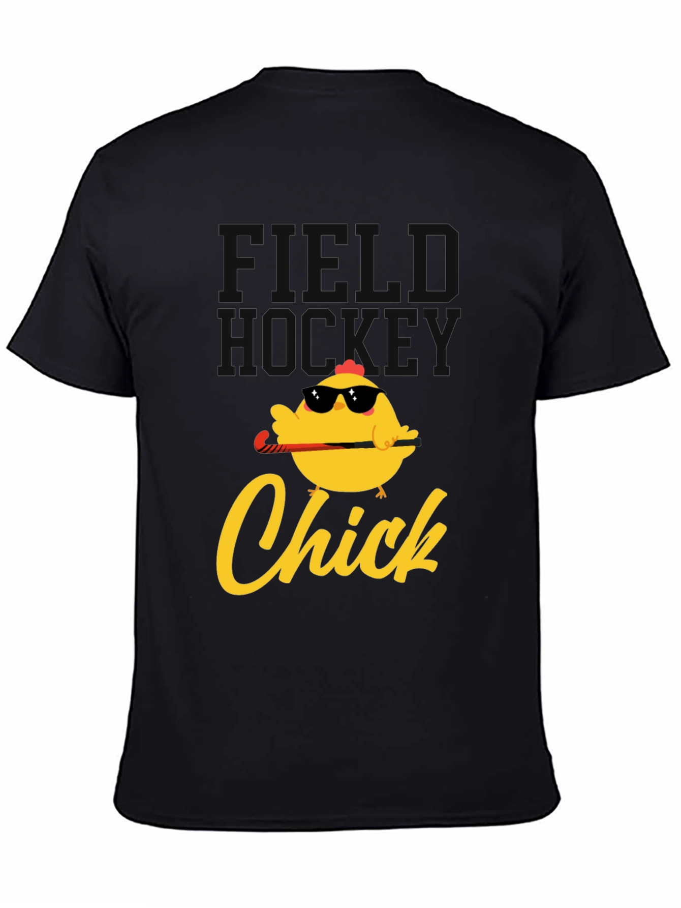 Field Hockey Chick Graphic T-Shirt