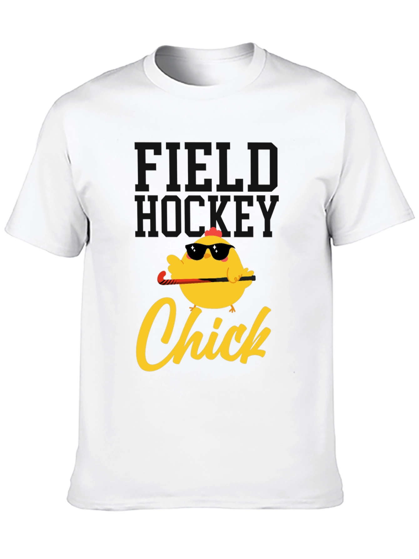 Field Hockey Chick Graphic T-Shirt